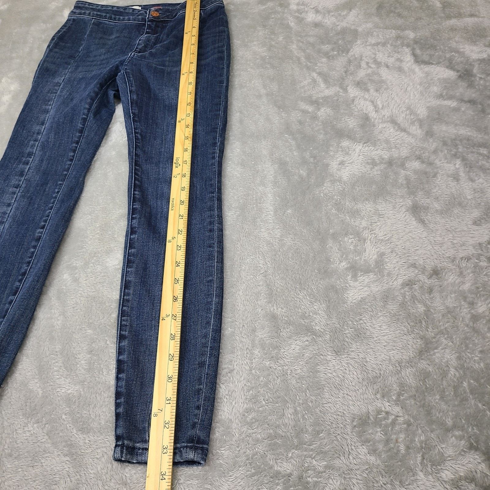 Anthropologie Anthropologie Pilcro Long High Rise Wide Jeans Sz 25P 25 X25 Size 25" / US 0 / IT 36 - 6 Thumbnail