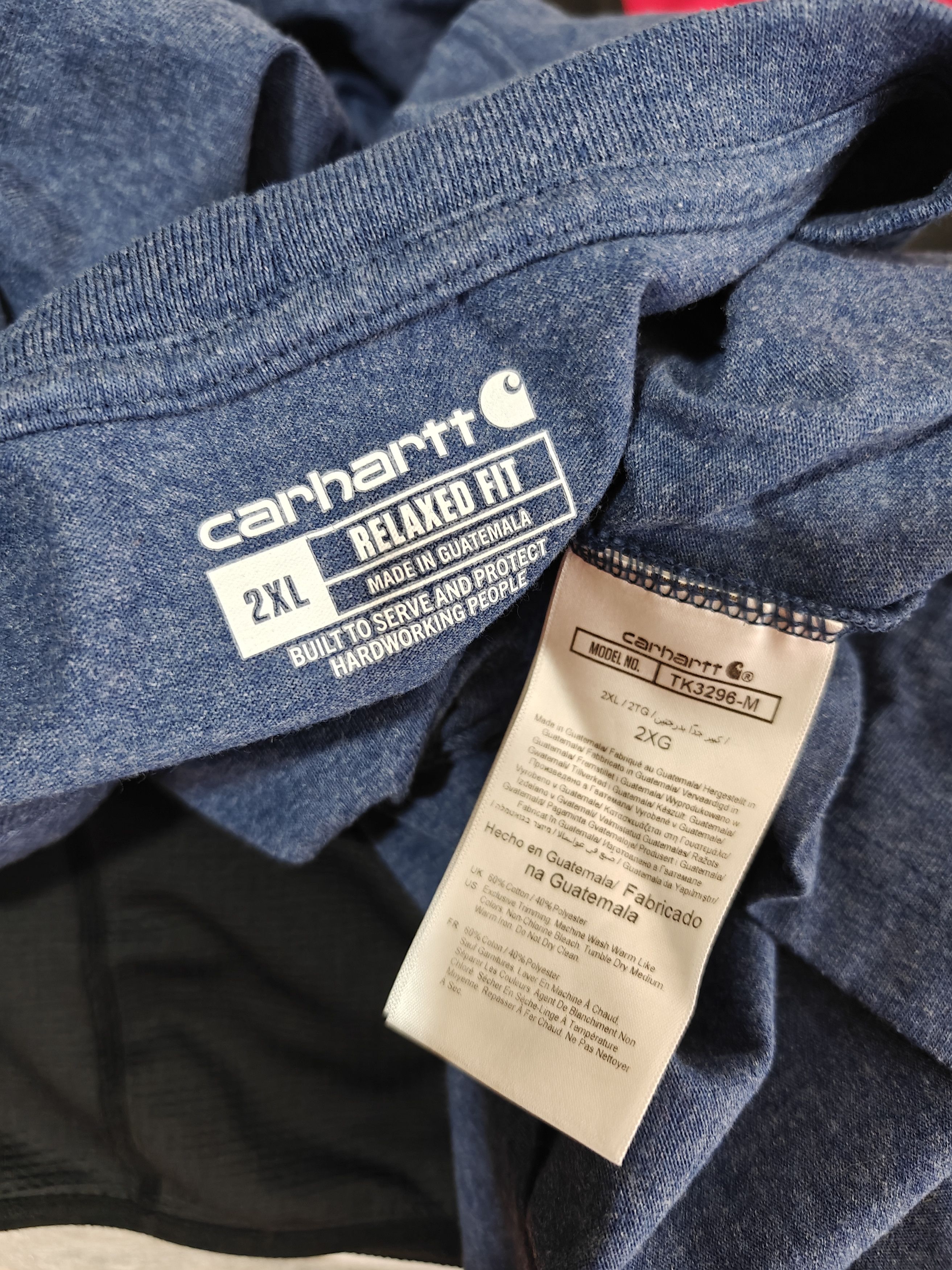 Carhartt Carhartt Basic T-Shirt Crewneck Tee Relaxed Fit Blue XXL Size US XXL / EU 58 / 5 - 8 Thumbnail