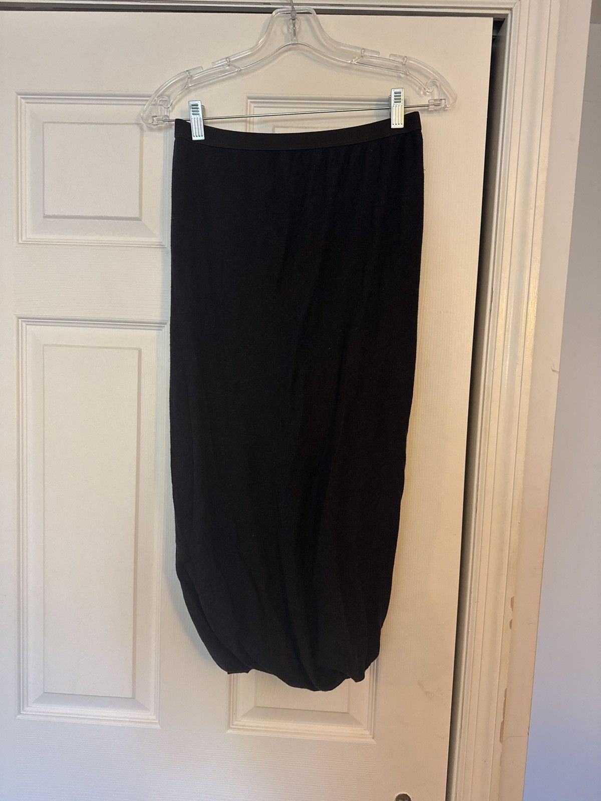 Rick Owens Lilies Rick owens black midi skirt Size 26" / US 2 / IT 38 - 1 Thumbnail