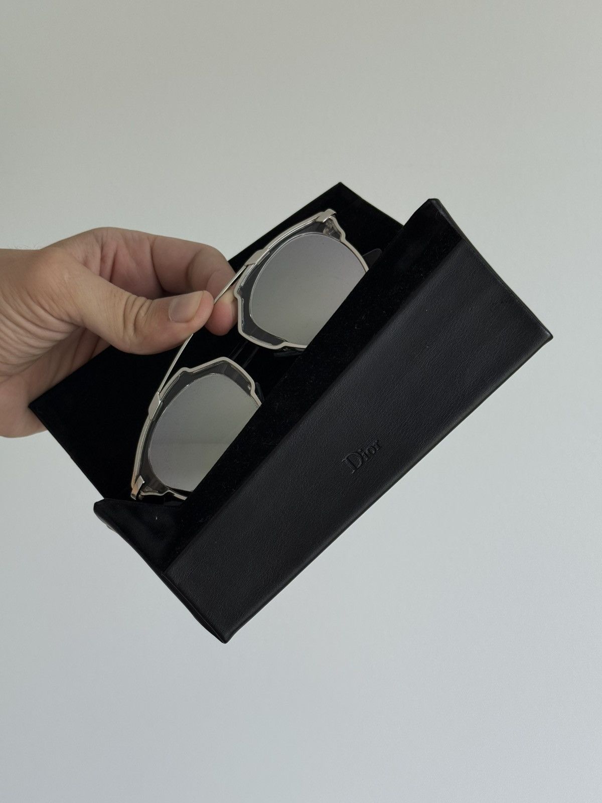 Dior Christian Dior Silver Studded SoRealS Mirrored Sunglasses Size ONE SIZE - 2 Thumbnail