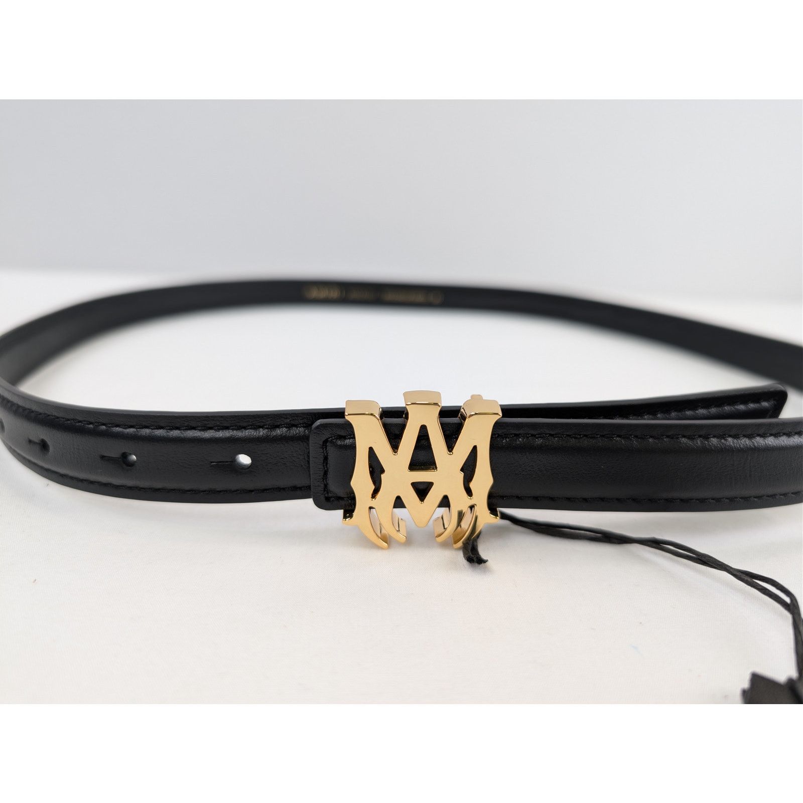 Amiri o1rshd1 Size: 85cm / MA 2 Cm Belt in Gold/Black Size 34 - 5 Thumbnail