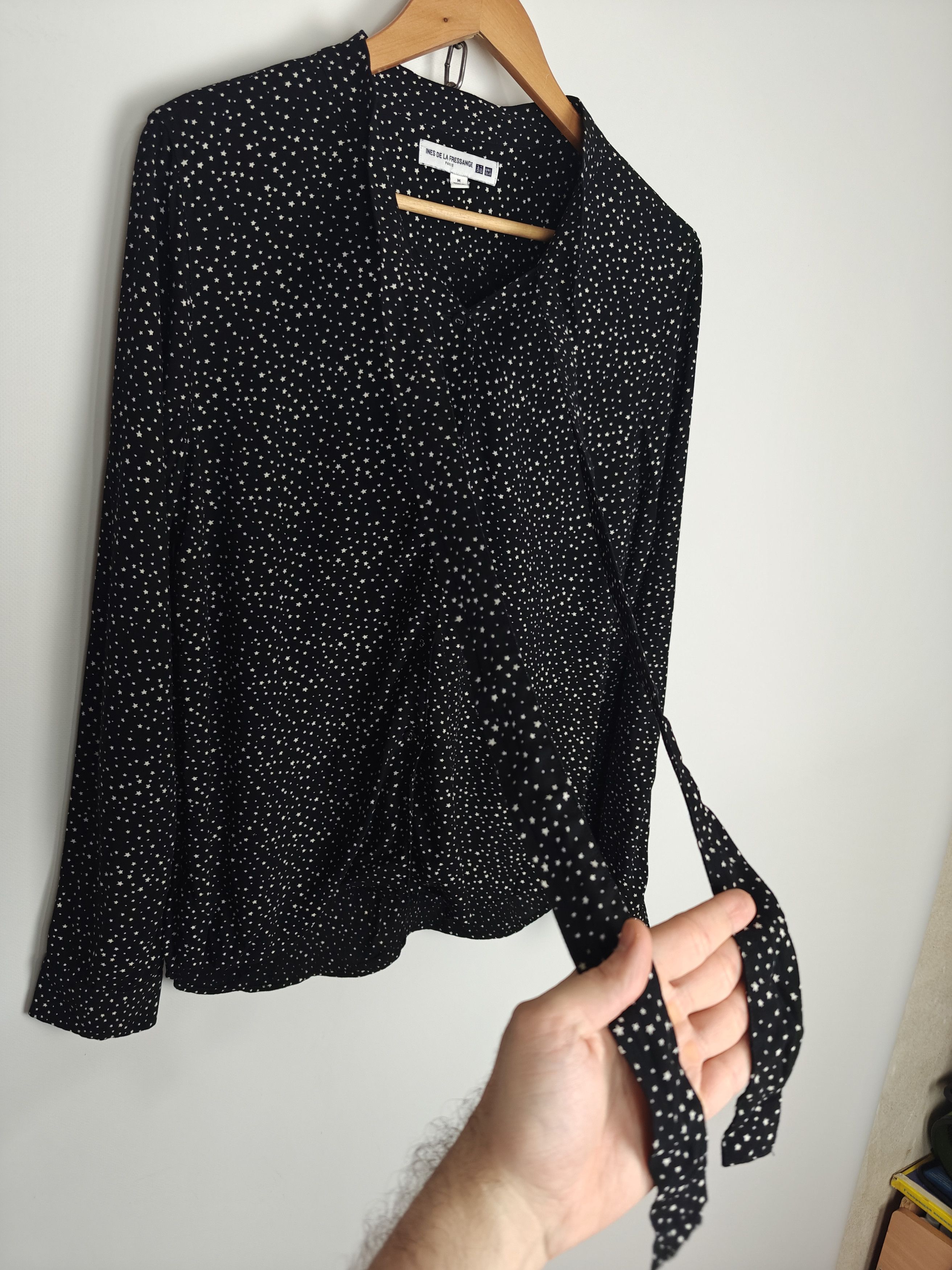 Uniqlo Uniqlo x Ines De La Fressange Button Shirt Star Monogram M Size M / US 6-8 / IT 42-44 - 4 Thumbnail