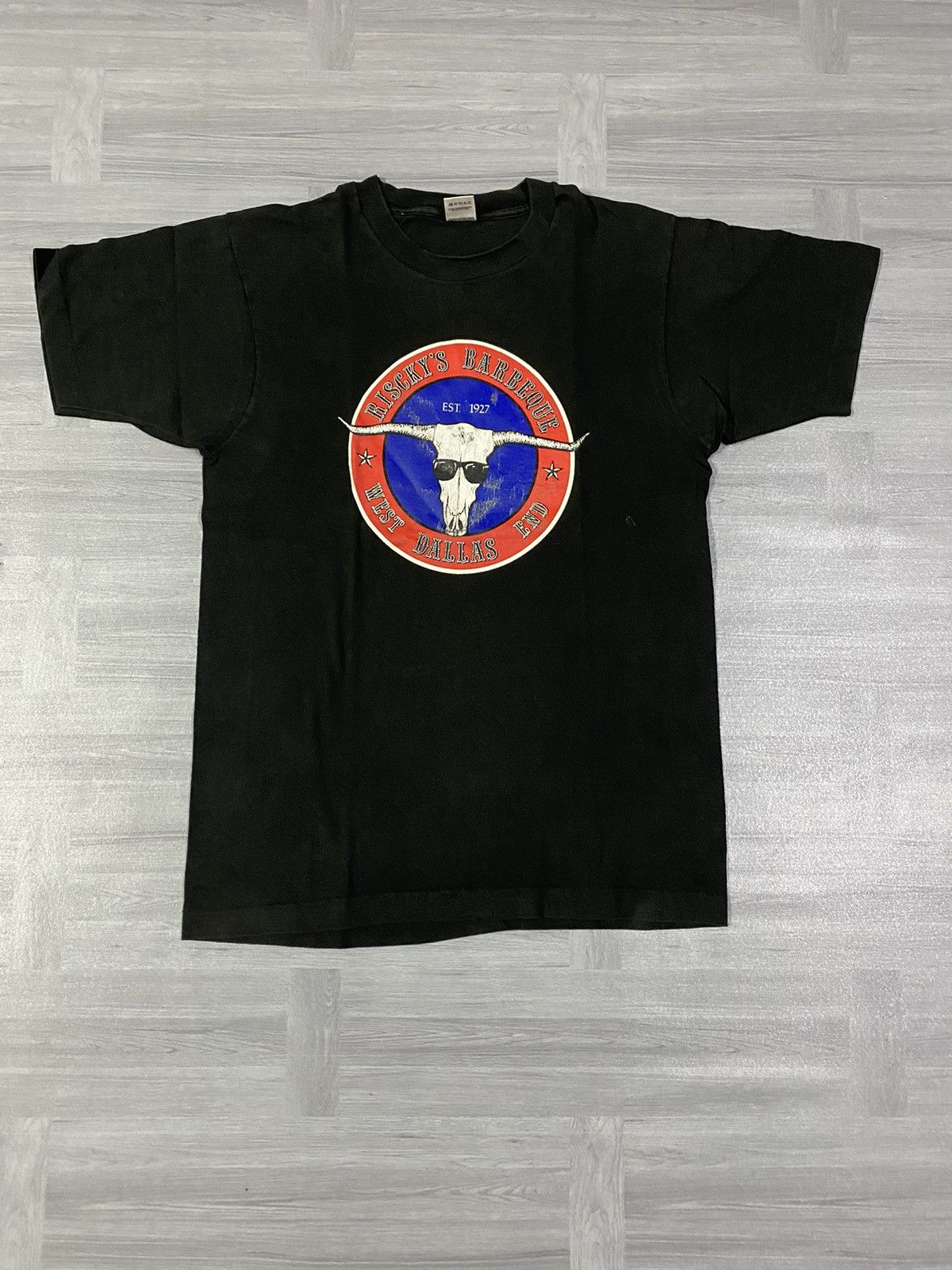 Vintage Vintage Riscky's Barbeque West Dallas End Texas BBQ Size US L / EU 52-54 / 3 - 1 Thumbnail