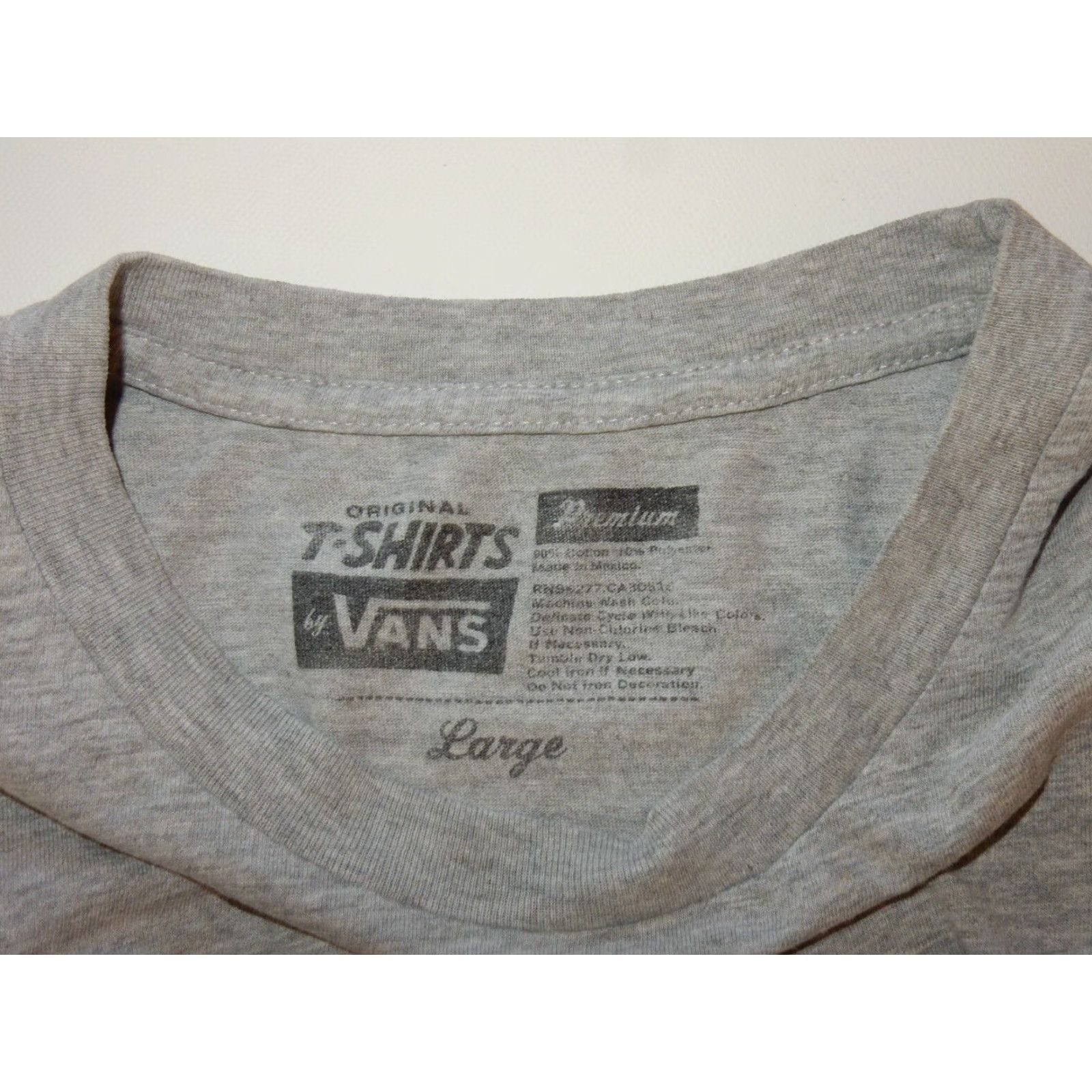 Vans VANS T Shirt Mens Large Gray Short Sleeve Size US L / EU 52-54 / 3 - 3 Thumbnail
