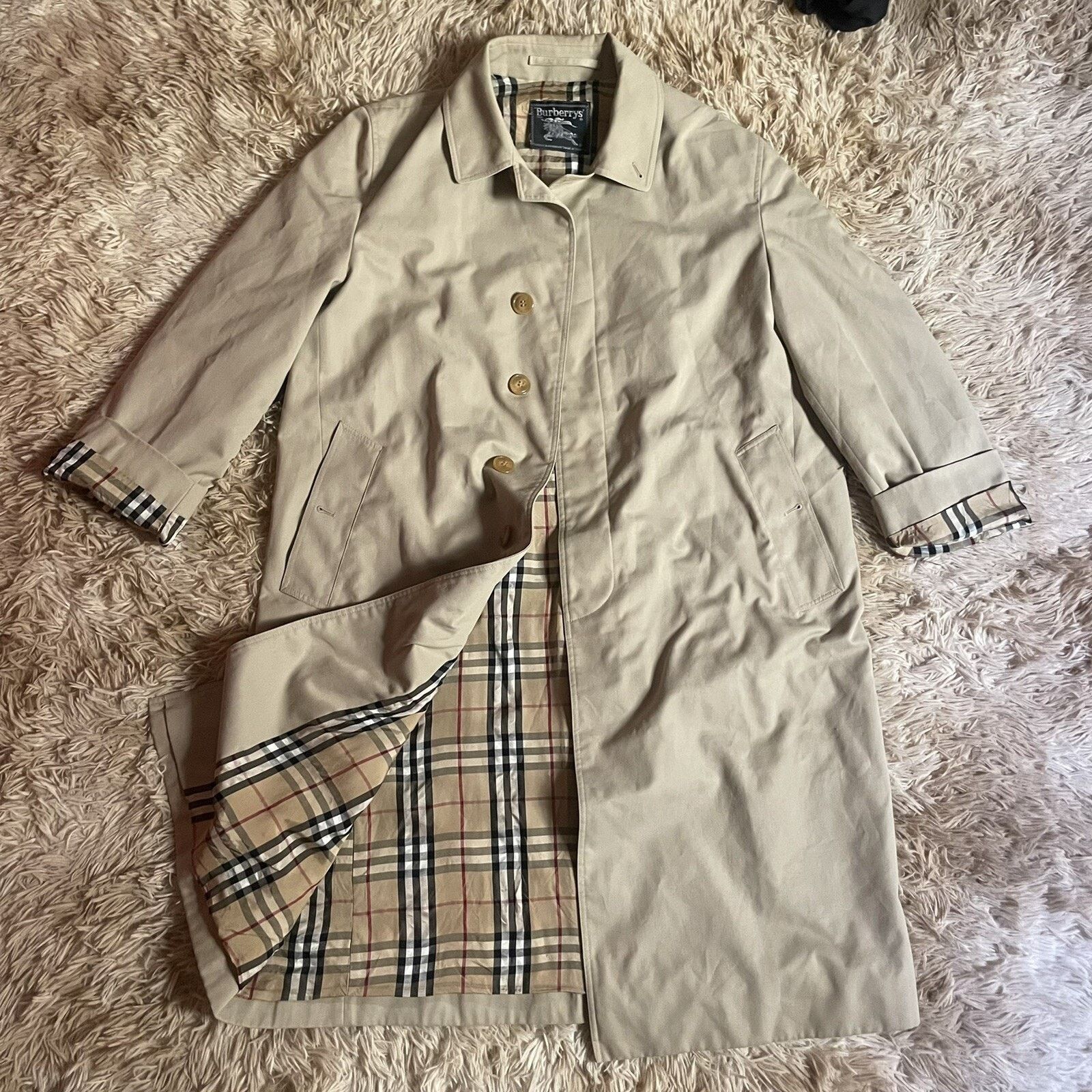 Burberry vintage Burberry Trench Coat winter jacket Nova Check men's Size US L / EU 52-54 / 3 - 1 Thumbnail