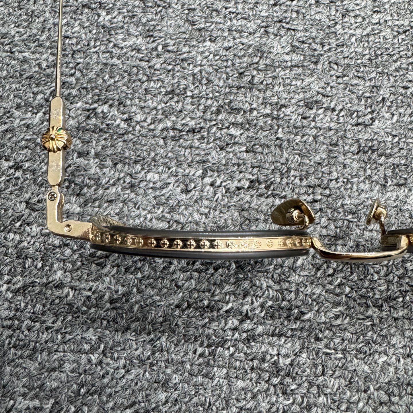 Chrome Hearts Chrome Hearts Gold Rimmed Glasses 98 New One Size Size ONE SIZE - 4 Thumbnail