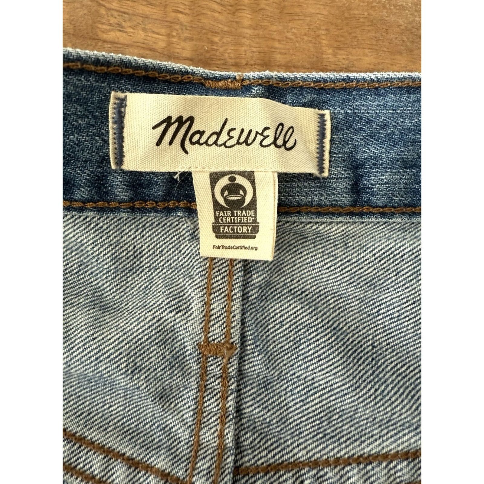 Madewell Madewell The Slouchy Boy Jeans Womens Jeans 37x29 Light Baggy Whiskered 90s Bohemian City Grunge Hip Hop Logo Retro Skater Mens Womens Girls Size 24" / US 00 / IT 34 - 3 Thumbnail