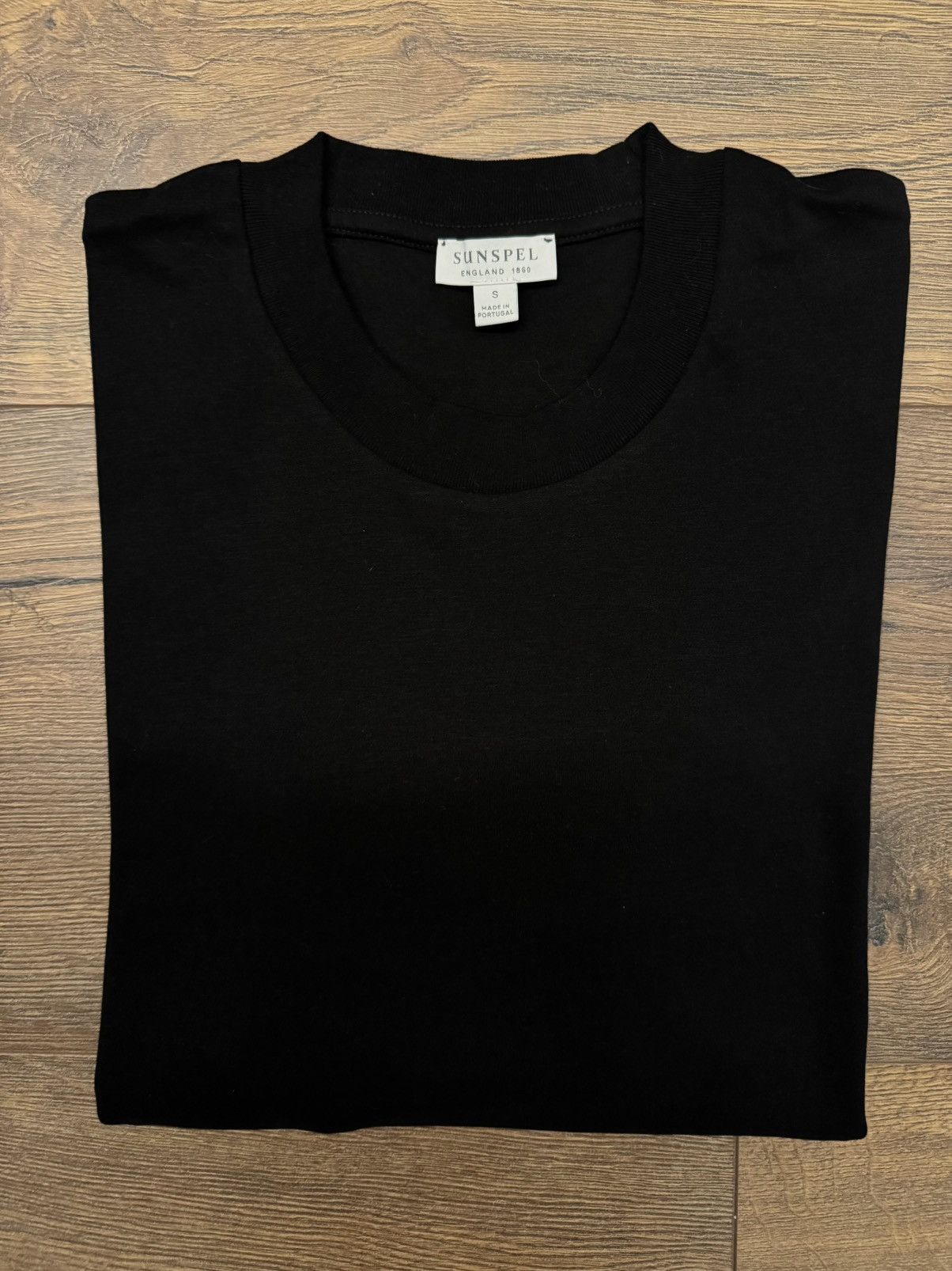 Sunspel Sunspel Heavyweight Black T-Shirt - S Size US S / EU 44-46 / 1 - 1 Thumbnail