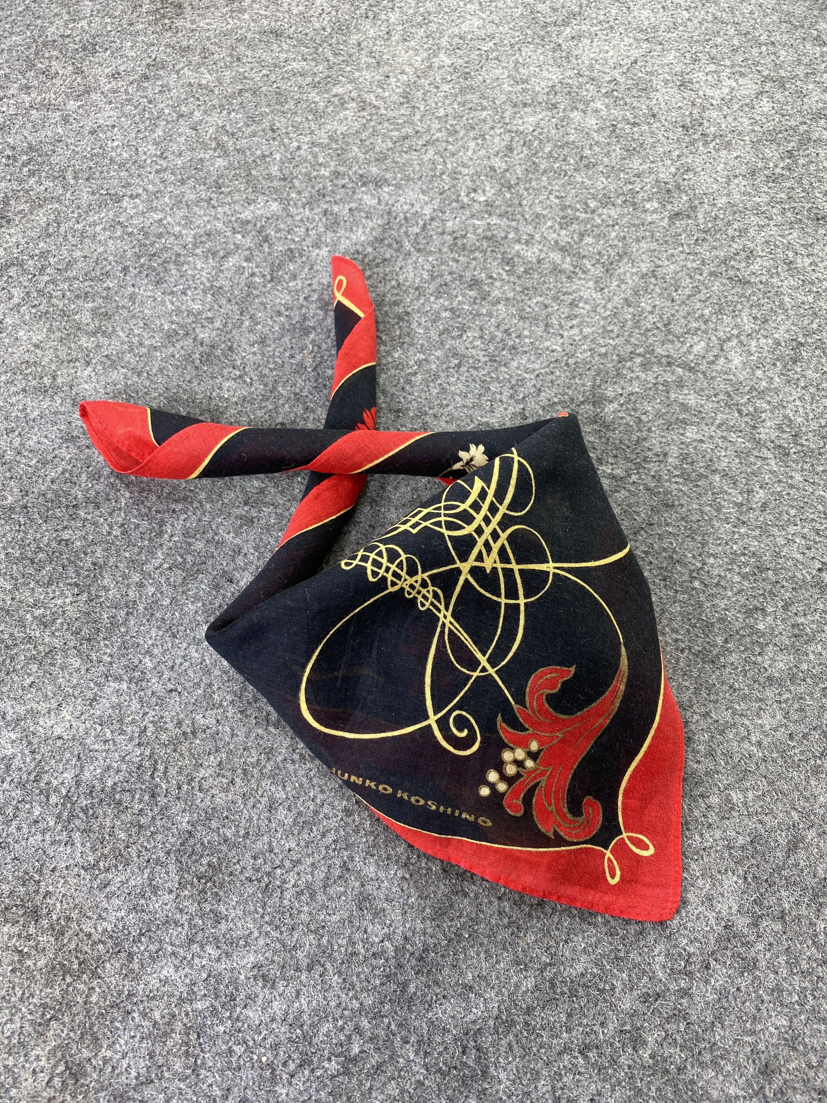 Japanese Brand Junko Koshino Handkerchief / Bandana / Neckerchief-B344 Size ONE SIZE - 1 Thumbnail