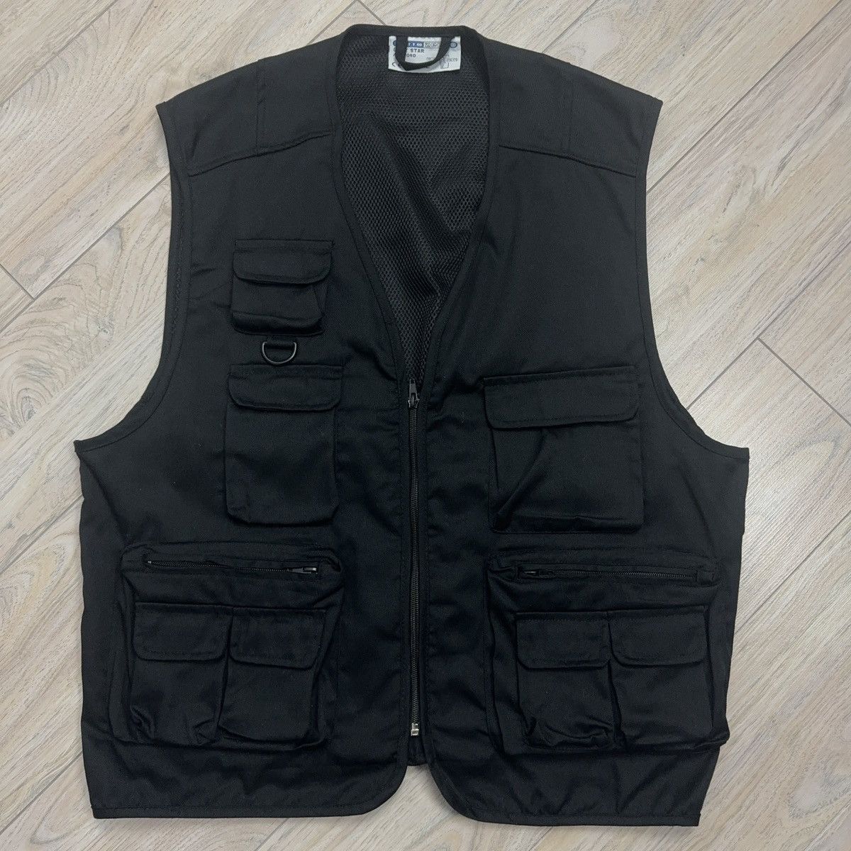 Vintage Vintage Multi Pocket Utility Unbranded Black Military Vest Size US L / EU 52-54 / 3 - 3 Thumbnail
