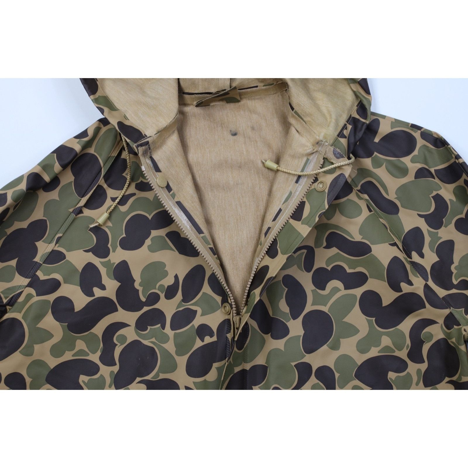 Vintage Vintage 90s 2 Piece Waterproof Frogskin Camouflage Rain Suit Size US L / EU 52-54 / 3 - 4 Thumbnail