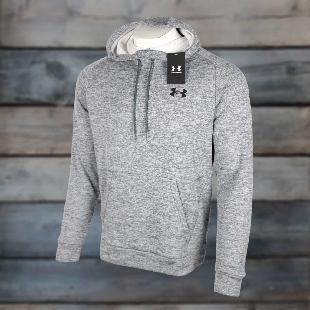 Under Armour Under Armour Men's Fleece Twist Hoodie Sweatshirt M Gray Heather Size US M / EU 48-50 / 2 - 1 Thumbnail
