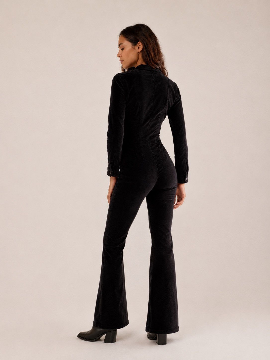 Free People 🎉LAST CHANCE🎉Free People Jayde Cord Flare Jumpsuit Size 32" / US 10 / IT 46 - 5 Thumbnail