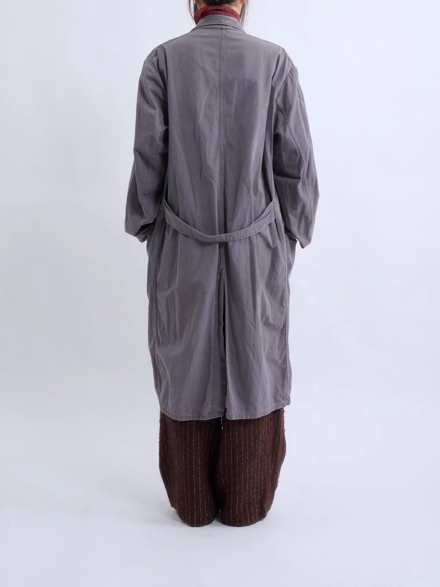 Other Vintage 80s Germany Faded Cotton Work Coat 52 Size US L / EU 52-54 / 3 - 4 Thumbnail