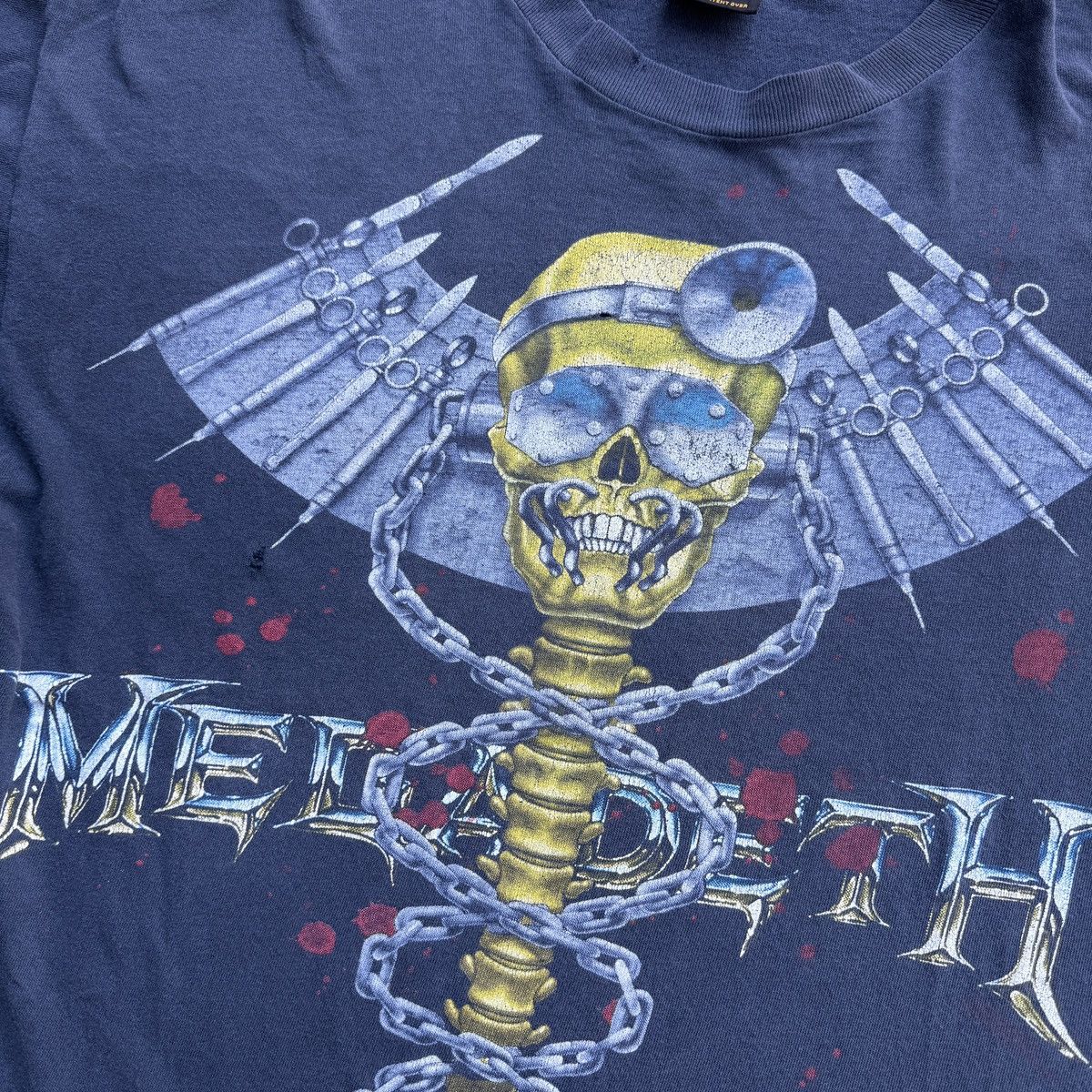 Band Tees 90s Megadeth Thrashed Faded Distressed Metal Tee ERD Grunge Size US XL / EU 56 / 4 - 9 Thumbnail