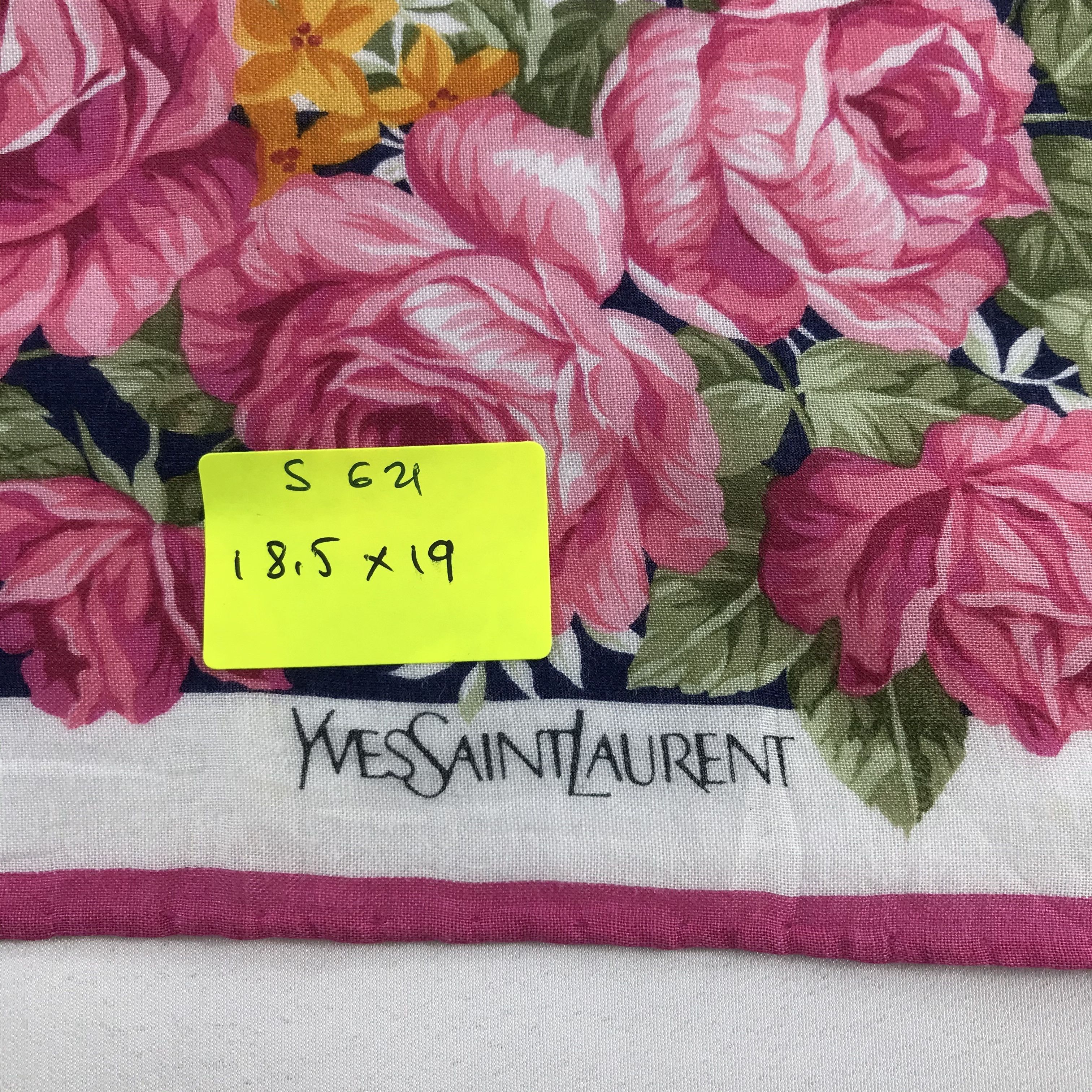 Vintage × Yves Saint Laurent Yves Saint Laurent Bandana / Handkerchief /Neckerchief -S621 Size ONE SIZE - 5 Thumbnail