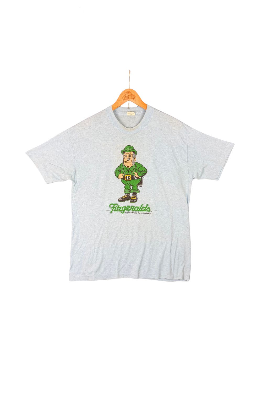 Vintage Vintage 80s Fitzgeralds Casino Reno Las Vegas Leprechaun Size US XL / EU 56 / 4 - 1 Thumbnail
