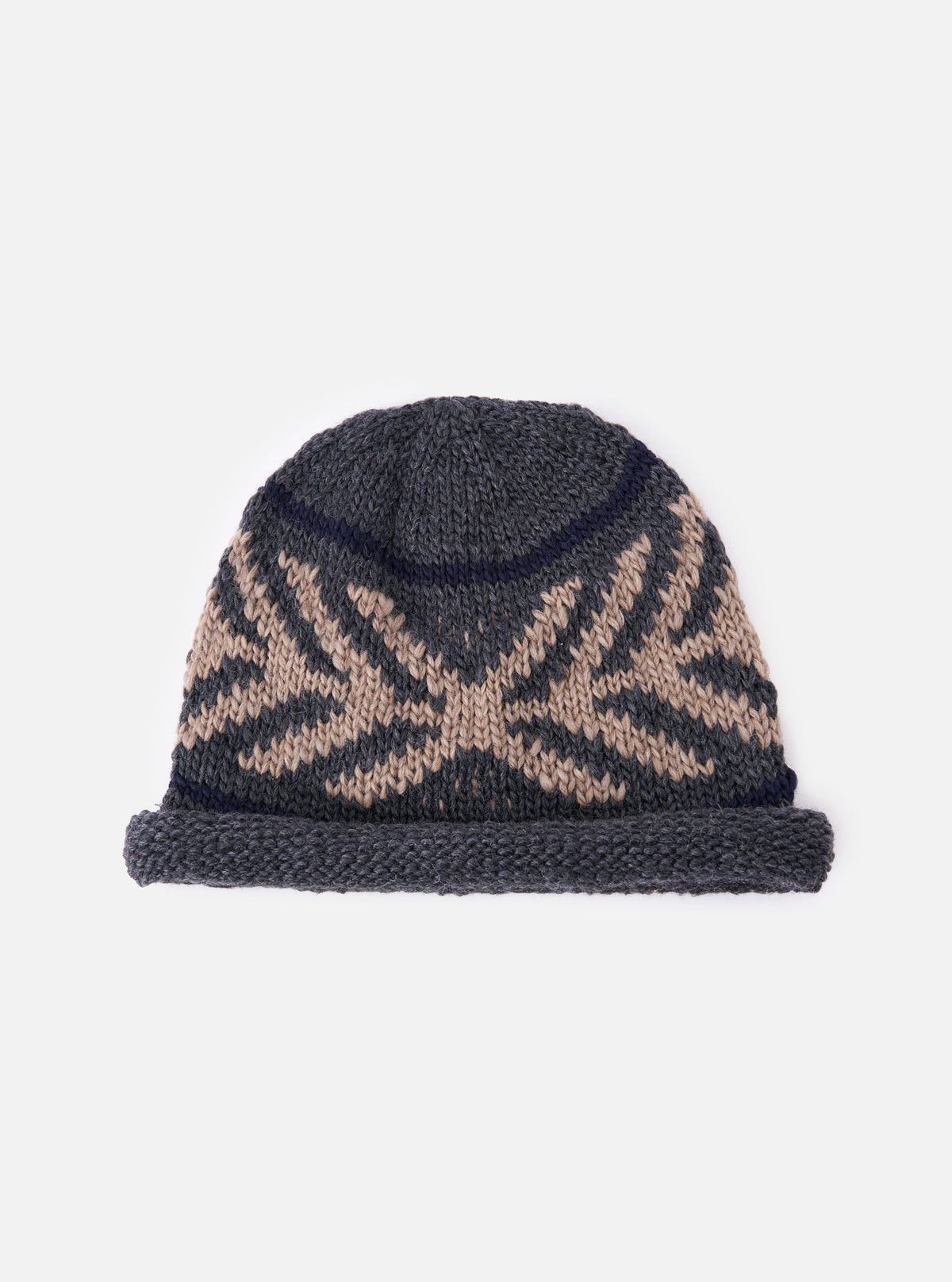 Cableami Wool Jacquard Watch Cap Size ONE SIZE - 1 Thumbnail