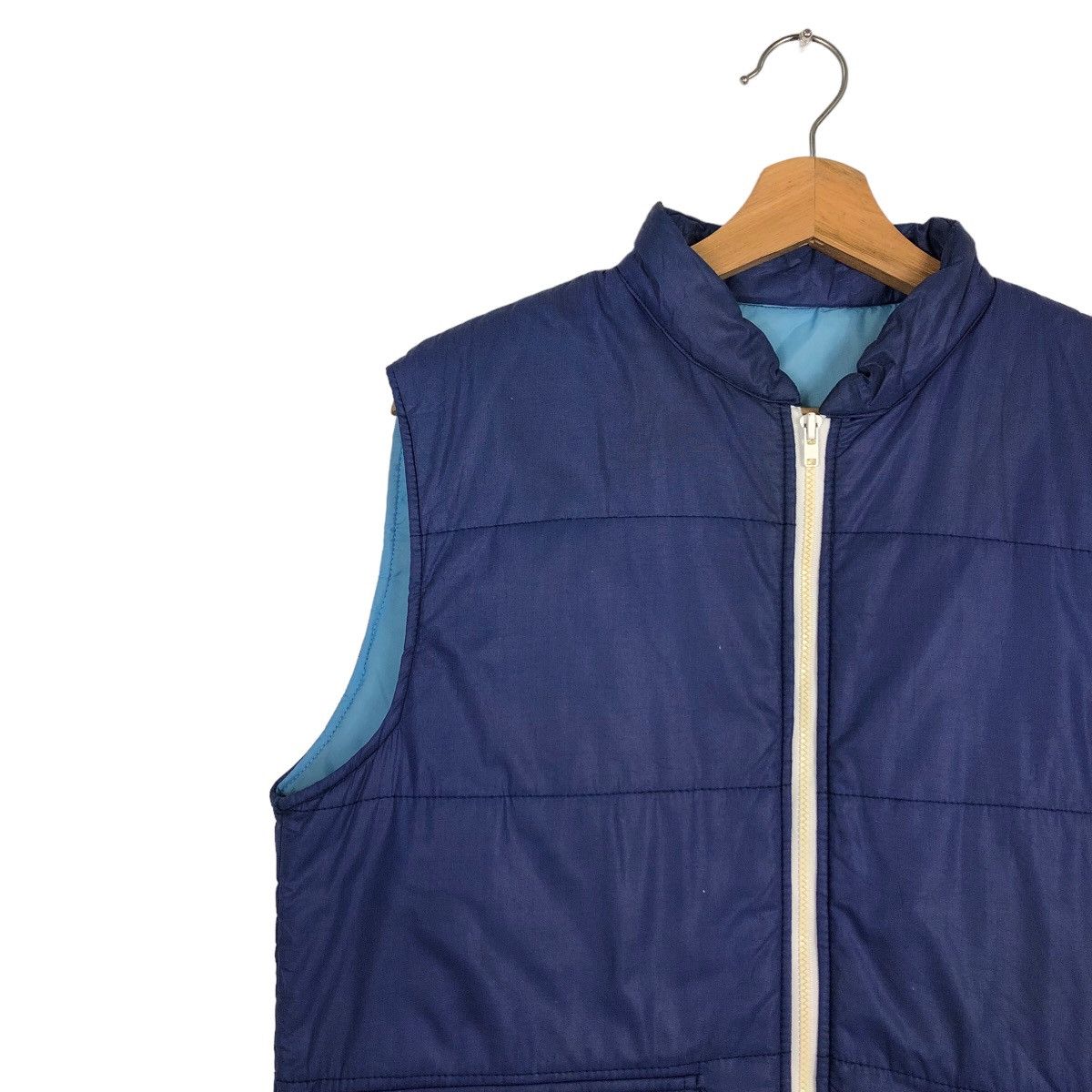 Japanese Brand 🔥Rare Puffer Down Vest Mitsubishi Electric Big Logo Work Size US M / EU 48-50 / 2 - 7 Thumbnail