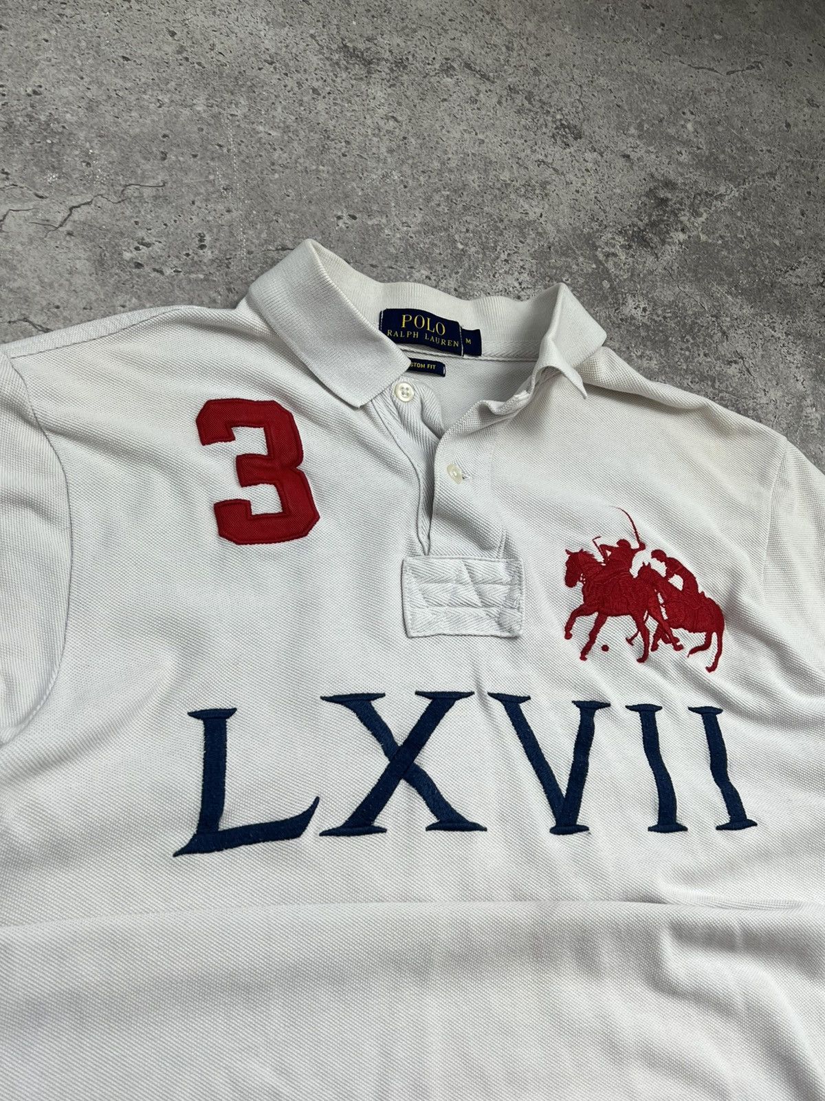 Polo Ralph Lauren × Vintage Vintage Polo Ralph Lauren Big Logo Polos Size US L / EU 52-54 / 3 - 4 Thumbnail