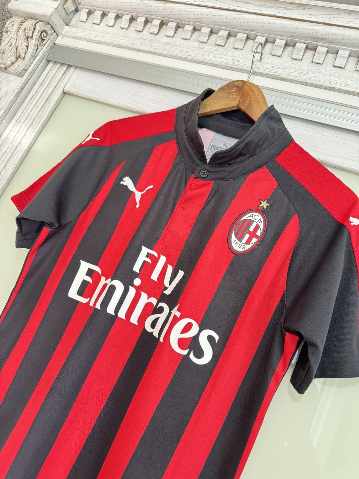 Puma Milan 2018-2019 Home Soccer Jersey Football Kit Shirt Size US S / EU 44-46 / 1 - 6 Thumbnail