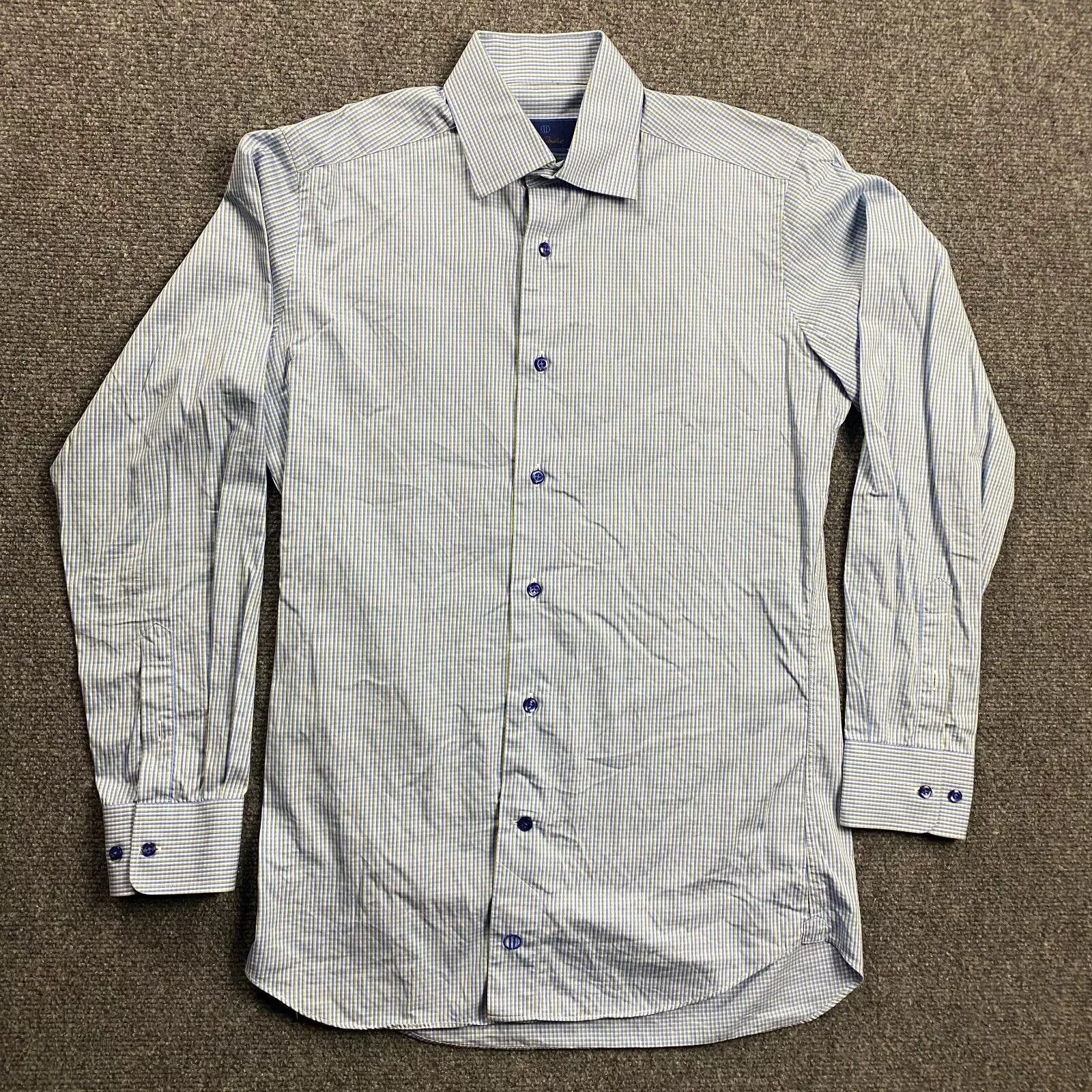 David Donahue David Donahue Shirt Men's 15 Plaid Trim Button Up 32/33 Size US S / EU 44-46 / 1 - 1 Thumbnail