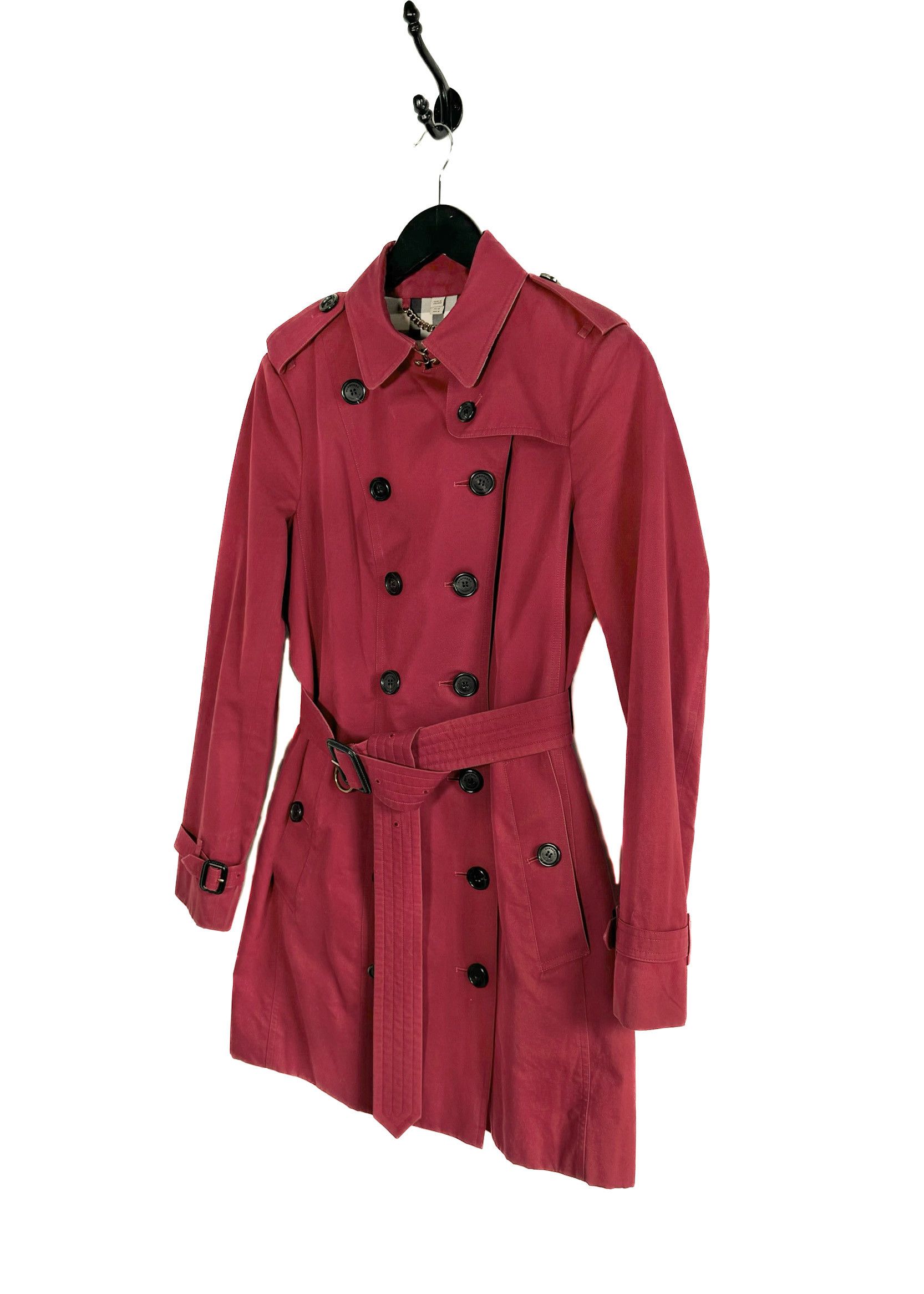 Burberry Burberry The Sandringham Red Double Breasted Trench Coat Size S / US 4 / IT 40 - 2 Thumbnail