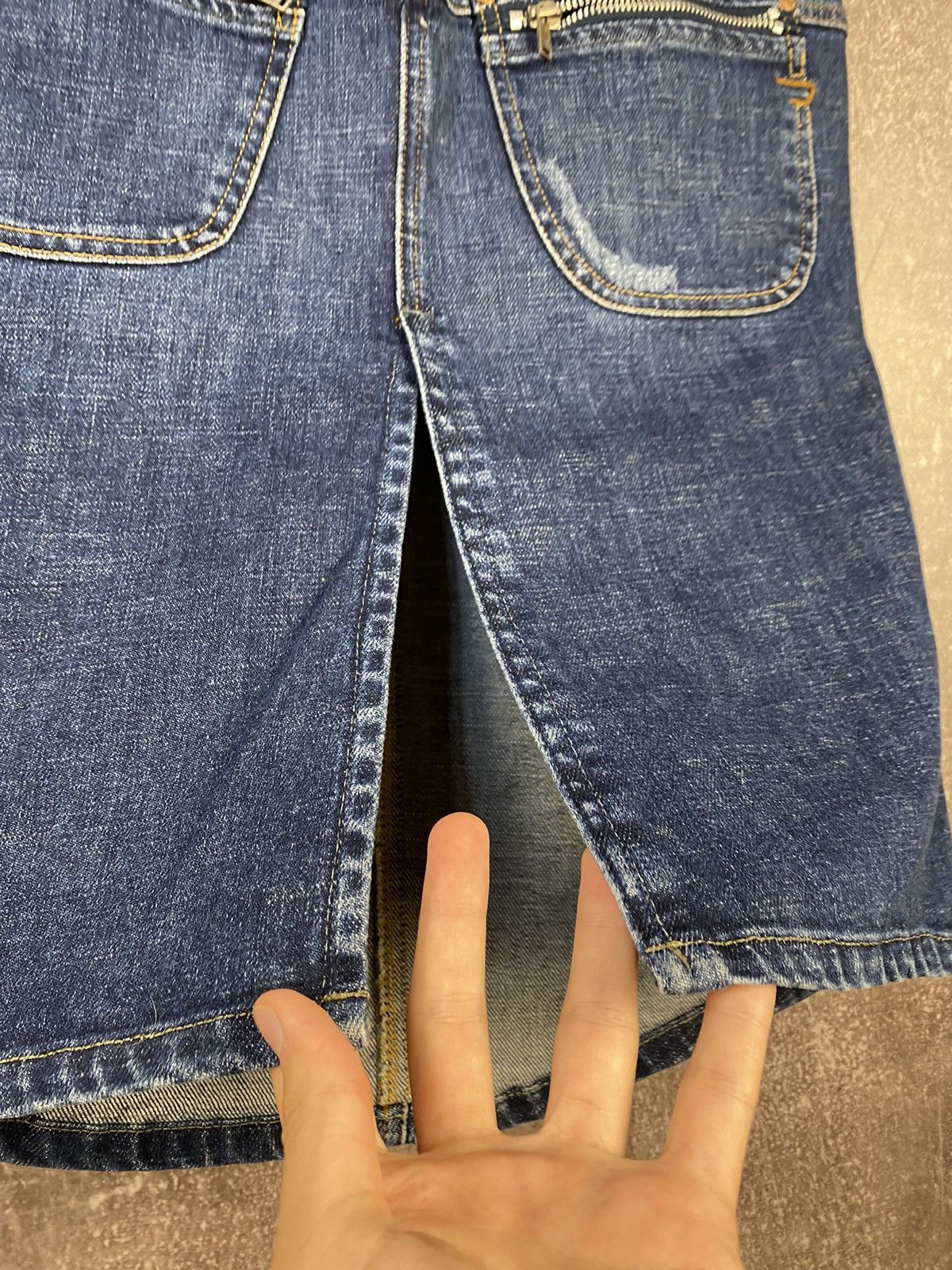 Diesel Vintage Diesel jeans Skirt Denim Opium Y2K Avant-Garde Size 26" / US 2 / IT 38 - 6 Thumbnail