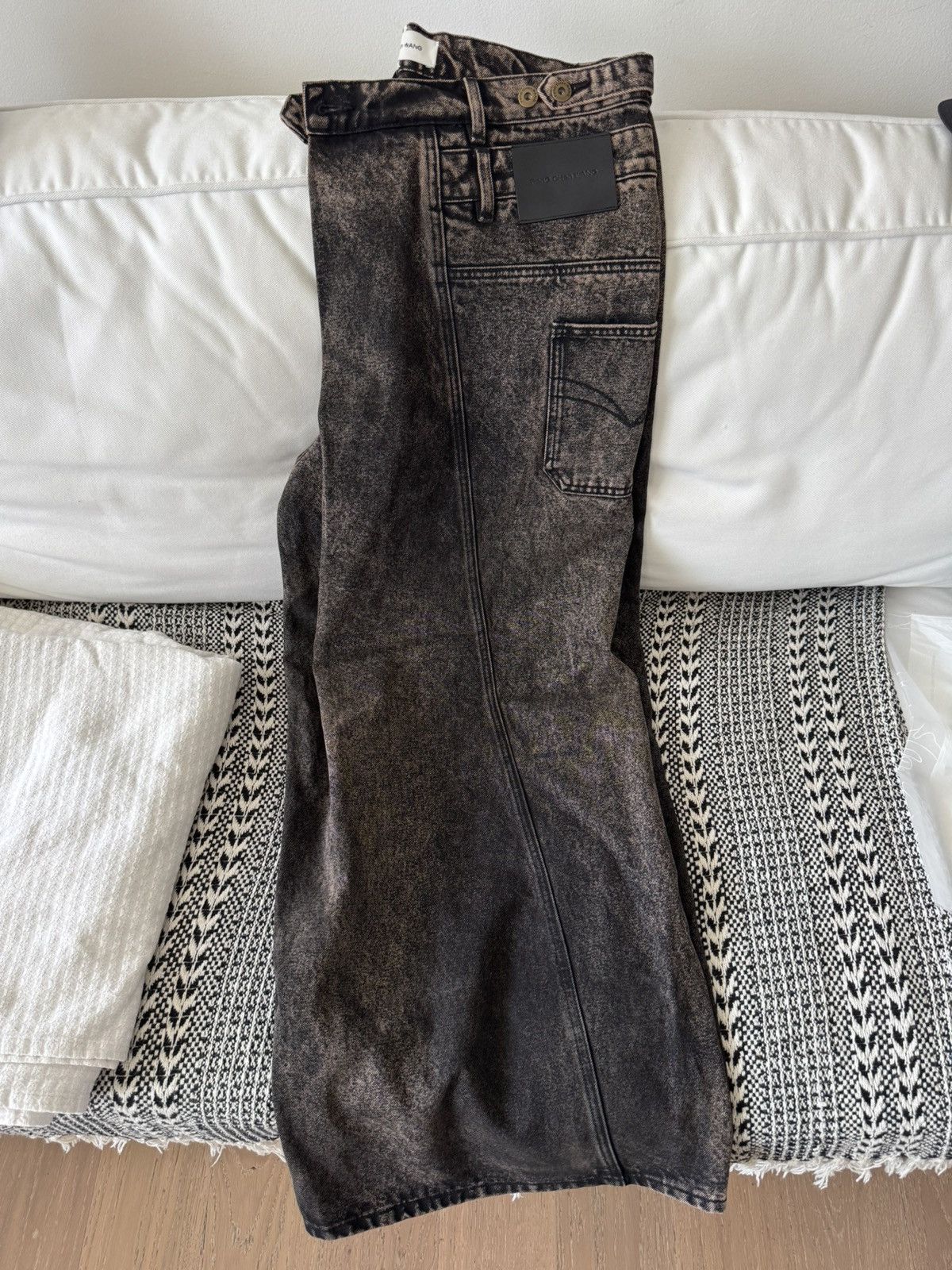 Feng Chen Wang gradient wrap wide leg denim Size US 34 / EU 50 - 3 Thumbnail