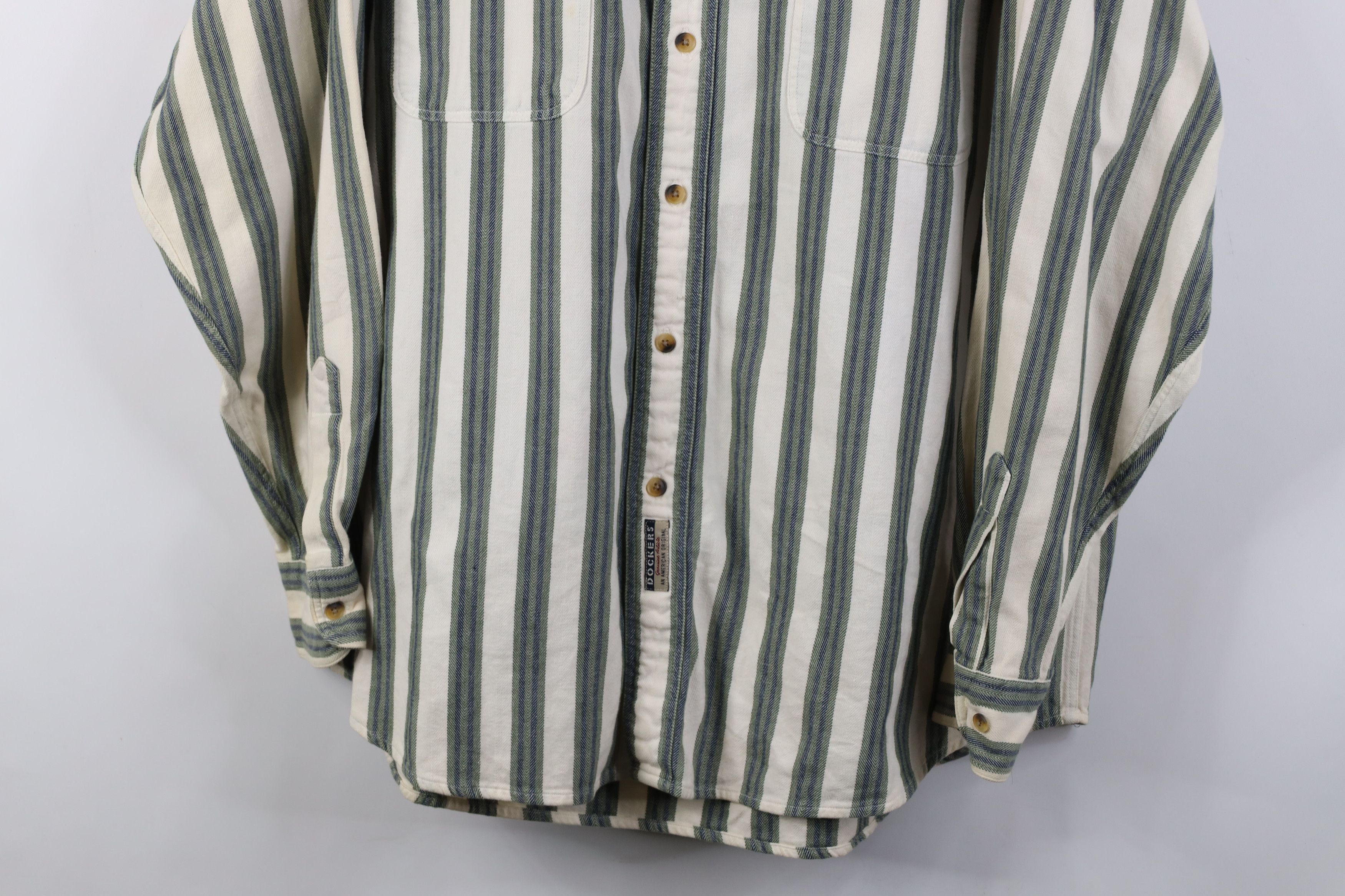 Vintage Vintage 90s Streetwear Flannel Collared Button Shirt Size US XL / EU 56 / 4 - 3 Thumbnail