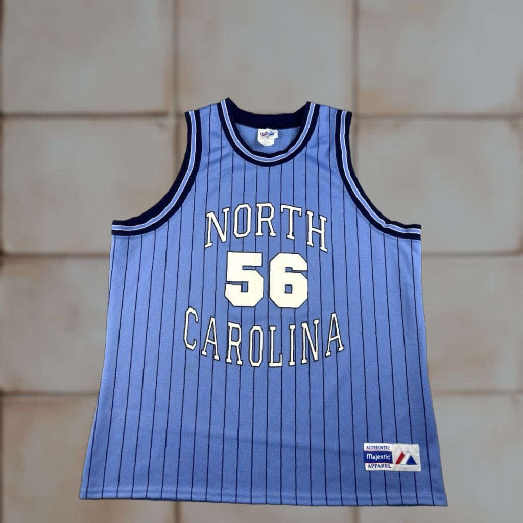 Vintage VINTAGE Majestic North Carolina Tar Heels Basketball Jersey Tank 2XL Blue Men Size US XXL / EU 58 / 5 - 1 Thumbnail