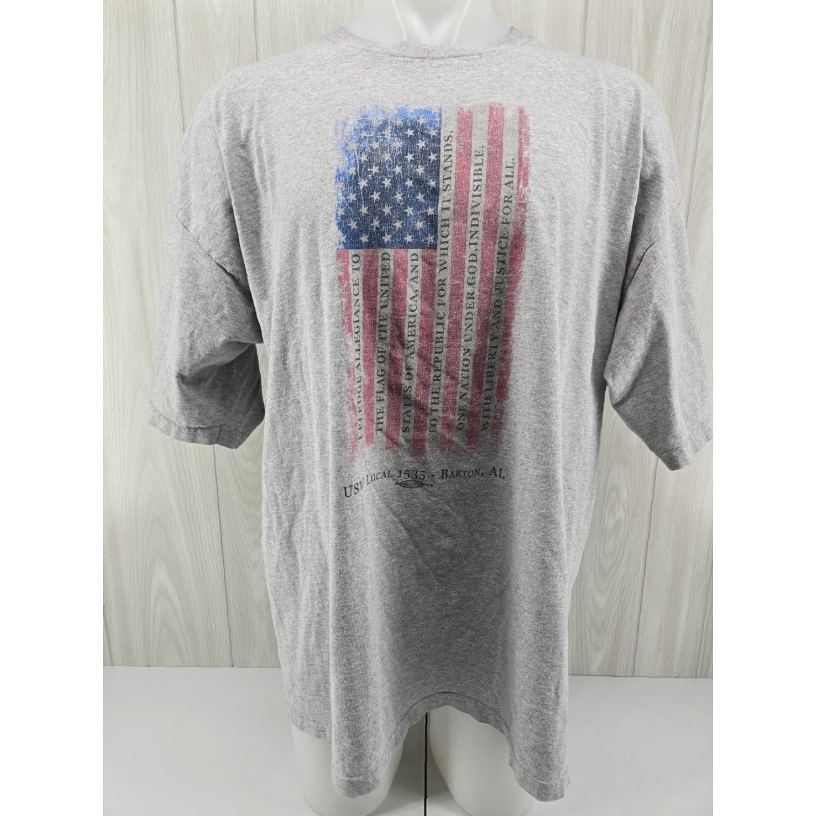 Vintage VINTAGE United Steelworkers USW Local 1535 Barton AL T shirt 3XL Union Made Size US XXL / EU 58 / 5 - 2 Thumbnail