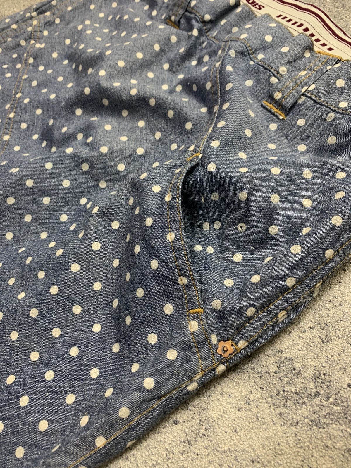 Frapbois 🐍 Frapbois Issey Miyake Drop Crotch Polka dot Pants Size US 30 / EU 46 - 5 Thumbnail