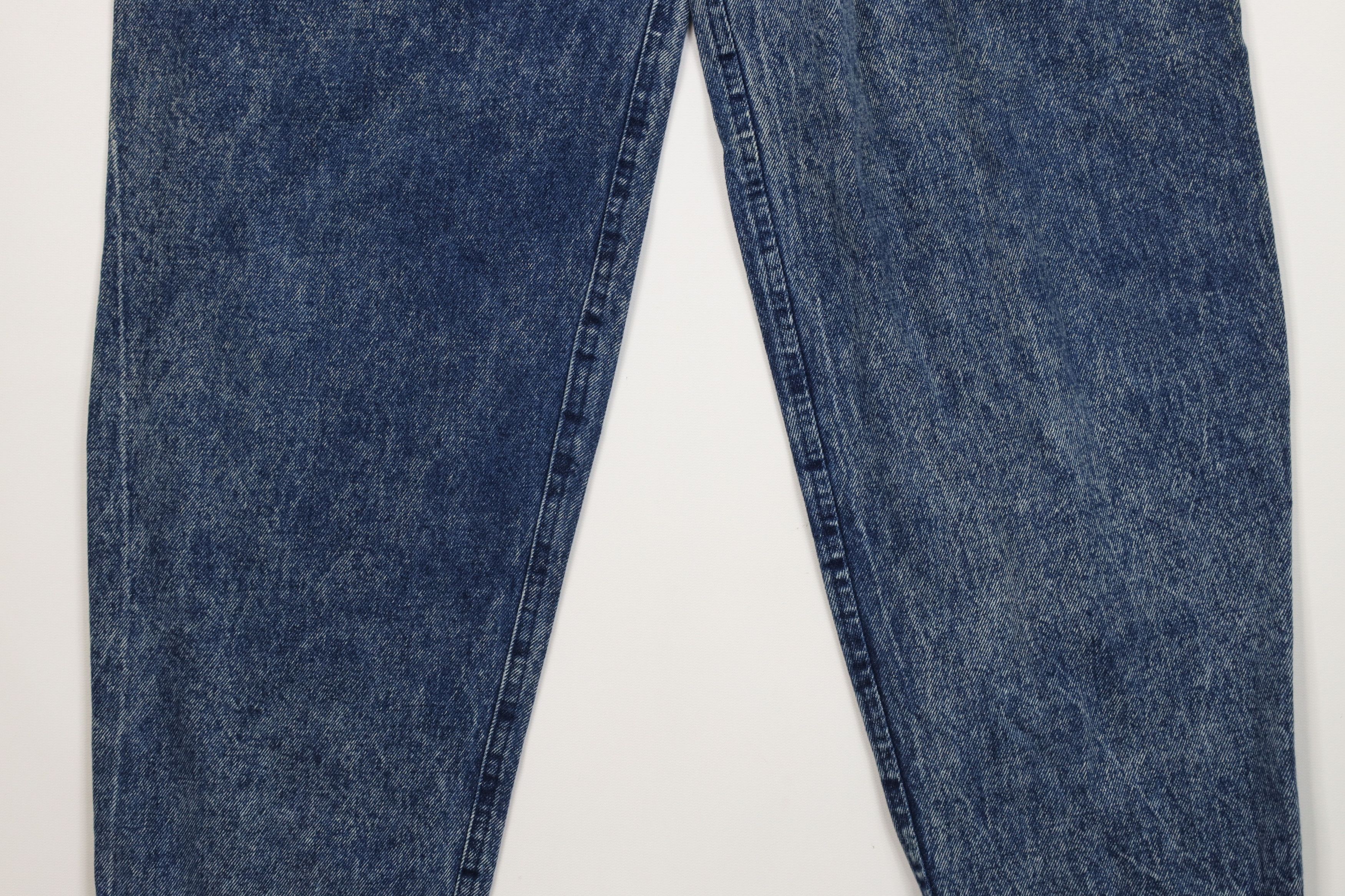 Vintage Vintage 90s Streetwear Flip Cuff Acid Wash Tapered Leg Jeans Size 32" / US 10 / IT 46 - 4 Thumbnail