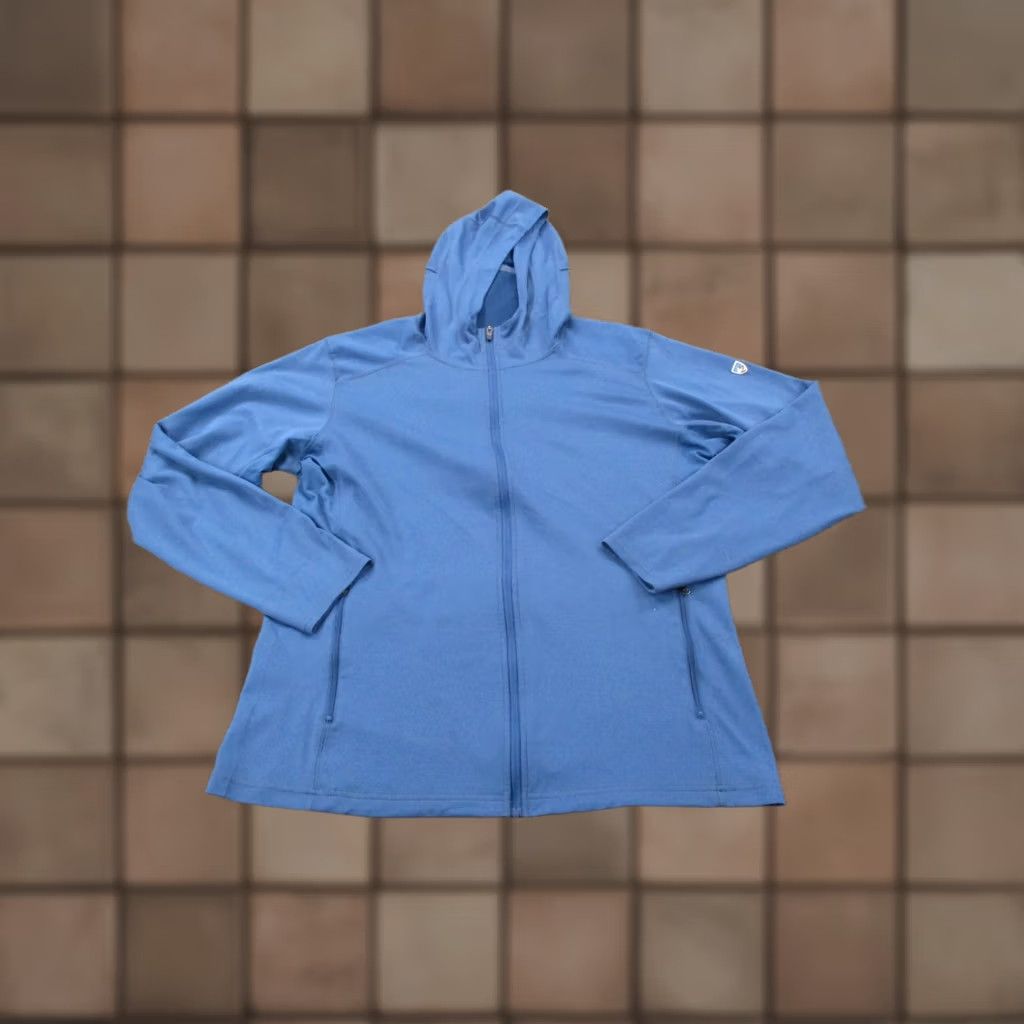 Vintage Kuhl Jacket Womens M Blue Lightweight Shadow Hiking Hoodie Outdoors Size M / US 6-8 / IT 42-44 - 1 Thumbnail