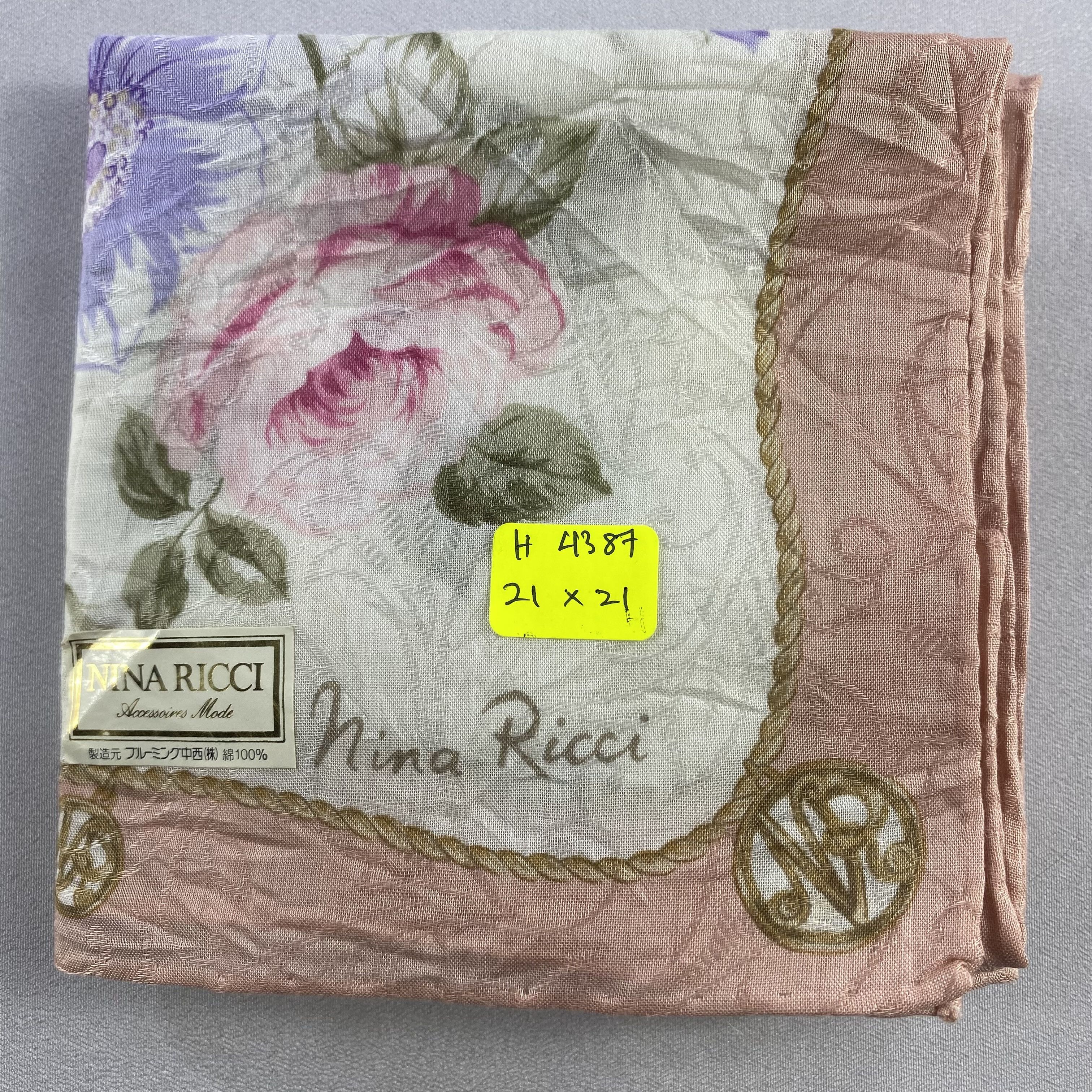 Vintage NWT Nina Ricci Bandana/ Handkerchief / Neckerchief Size ONE SIZE - 5 Thumbnail
