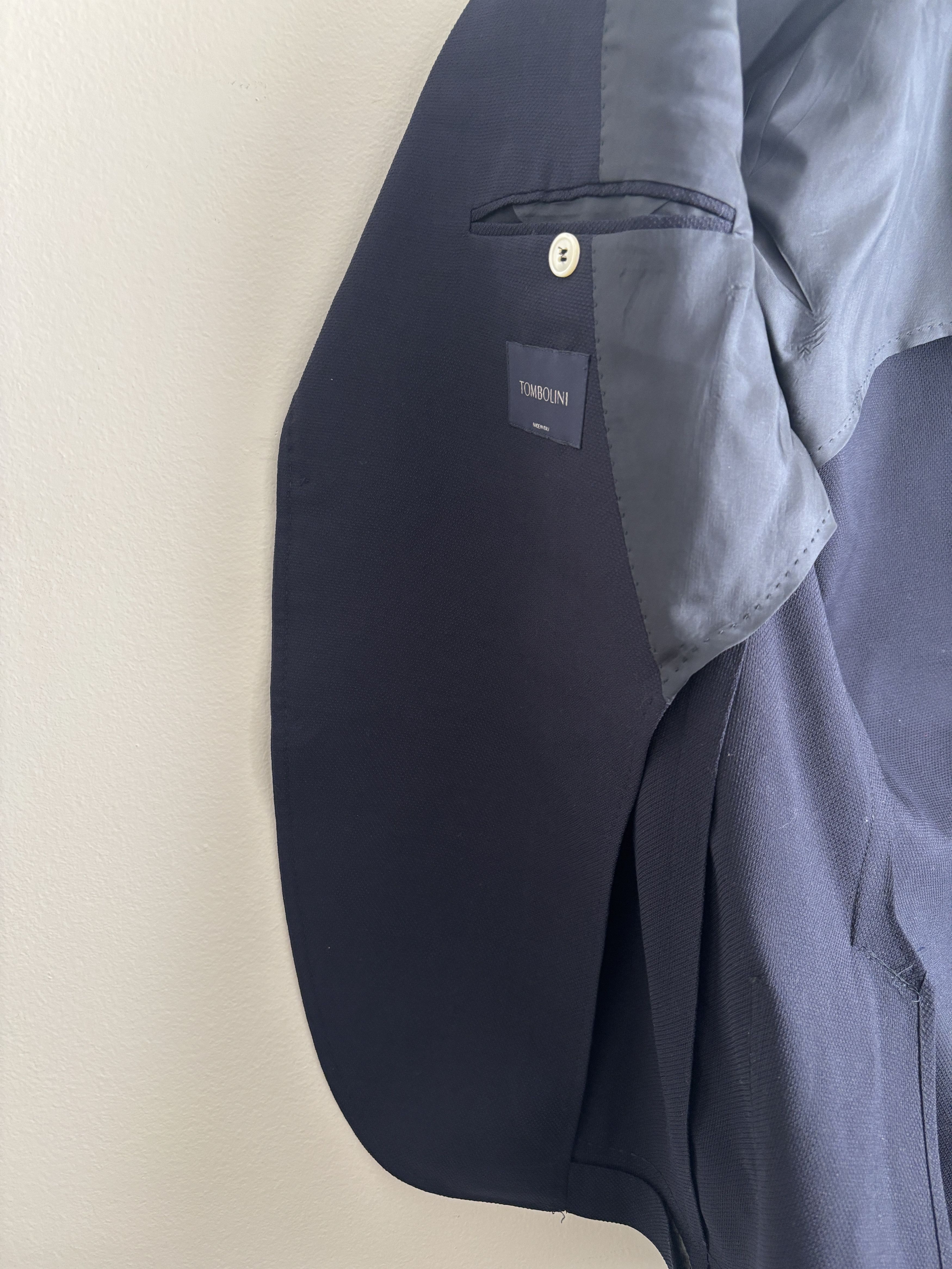 Tombolini $1900 Navy Blue Wool Hopsack Sport Coat/ Blazer - 42 Size 42R - 8 Thumbnail