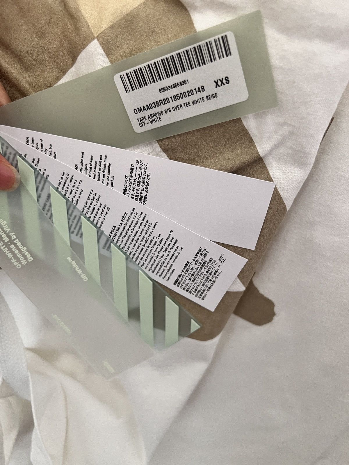 Off-White Off white oversized tape arrow t shirt size XXS | Grailed