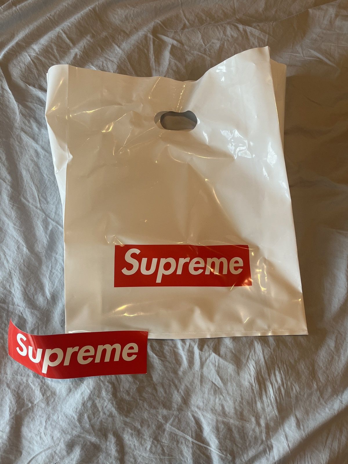 Supreme Supreme red box logo shopping bag Size ONE SIZE - 1 Thumbnail