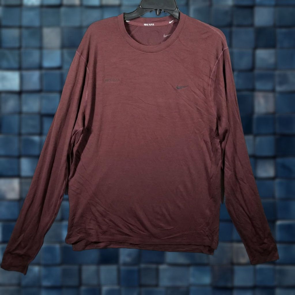 Nike Nike Dri-FIT ADV Long Sleeve Shirt Mens Medium Maroon FZ0991-652 Nike Shirt Size US M / EU 48-50 / 2 - 1 Thumbnail