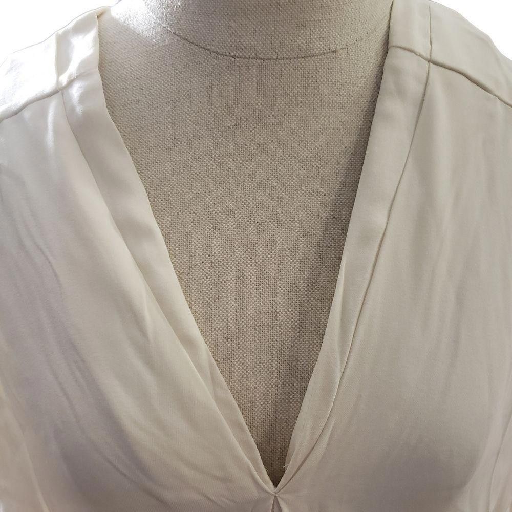 Faconnable CT1123a Faconnable Ladies Beige Blouse 100% Silk Size 46 Size M / US 6-8 / IT 42-44 - 5 Thumbnail