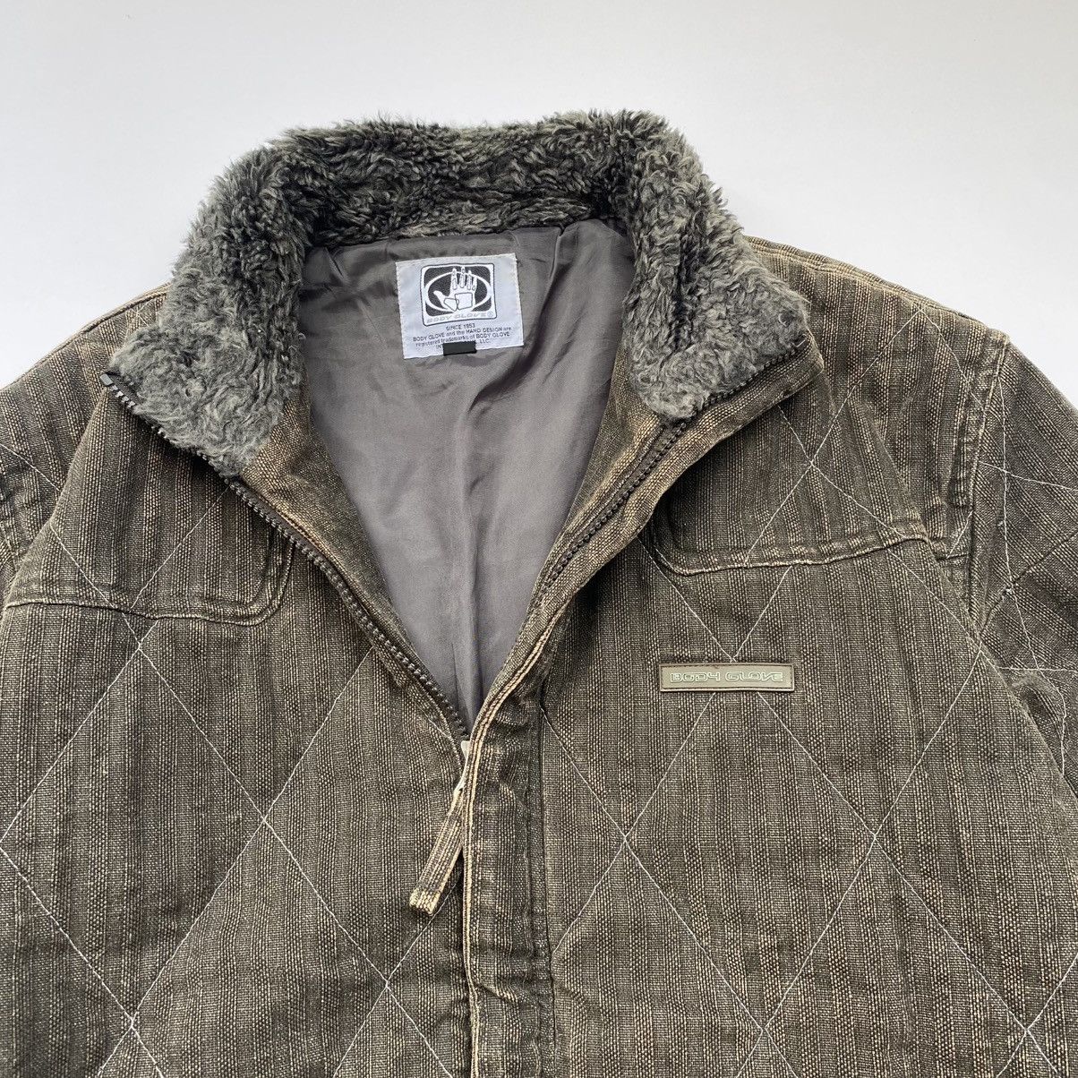 Body Glove × Mambo × Quiksilver 1990s-Body Glove Canvas Detroit Fur Collar Jacket Size US M / EU 48-50 / 2 - 5 Thumbnail