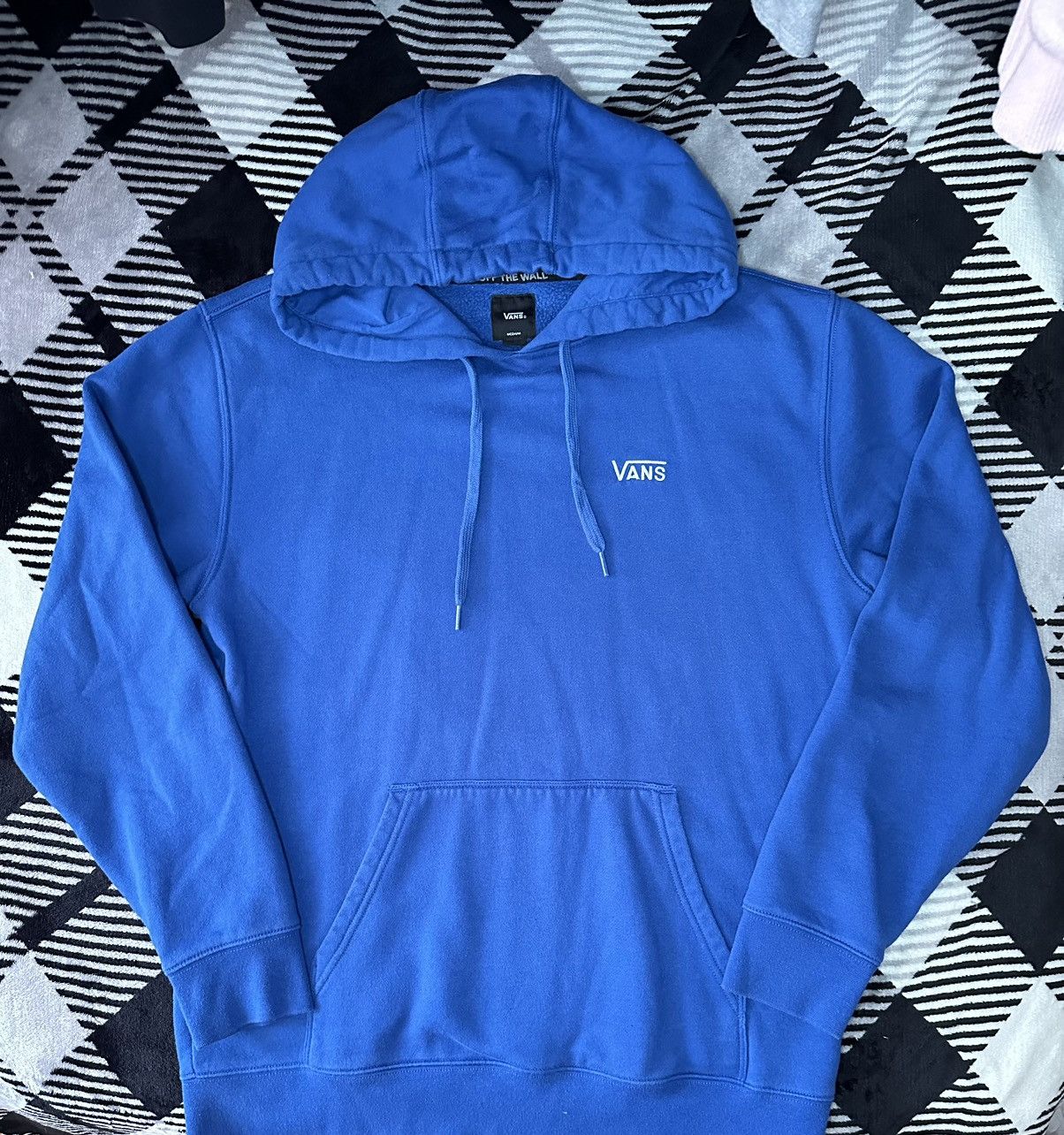 Vans Vans blue hoodie with embroidered white logo Size US M / EU 48-50 / 2 - 1 Thumbnail