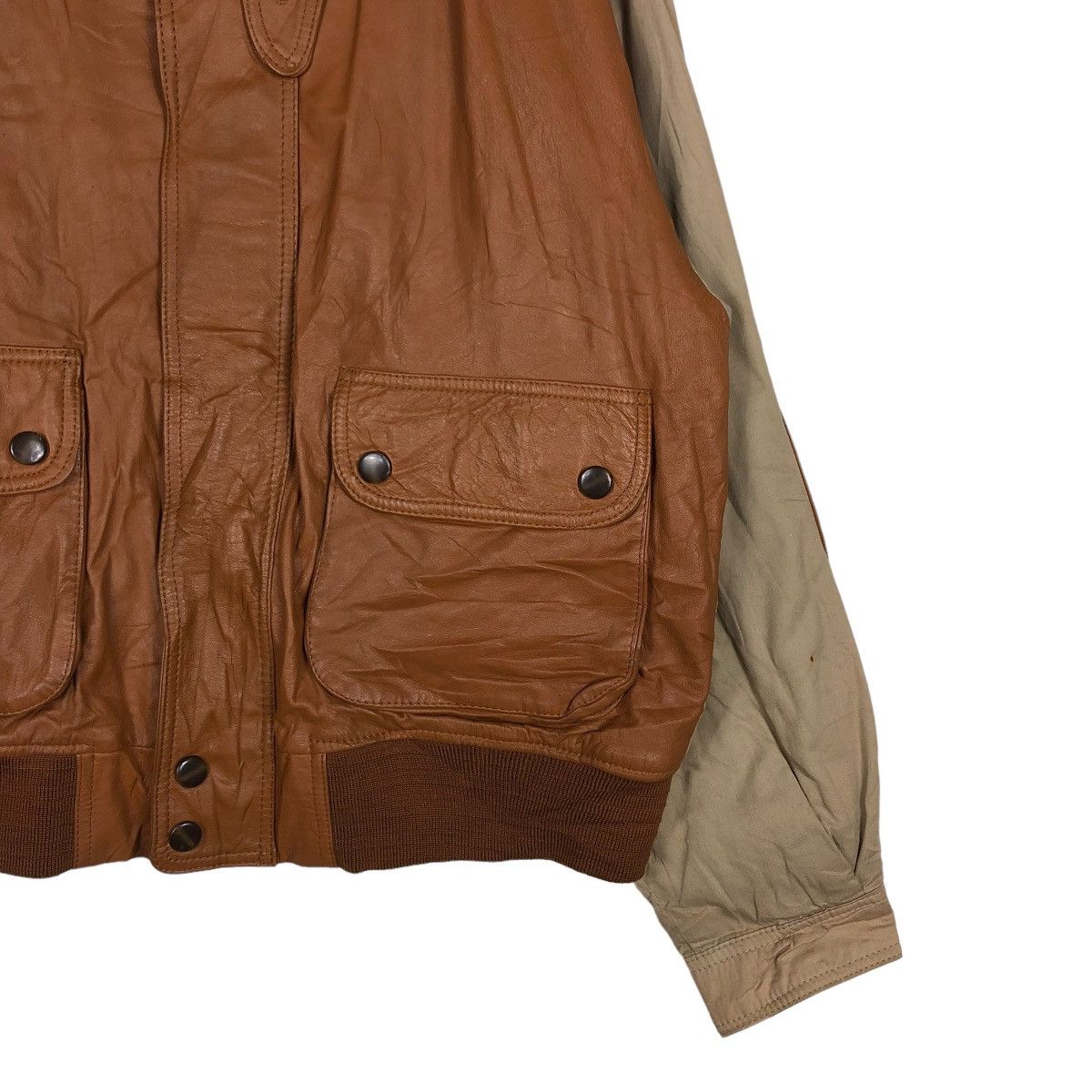 Japanese Brand 🔥VINTAGE BIKER LEATHER JACKET EAGLE PASS ISSEY MIYAKE Size US L / EU 52-54 / 3 - 7 Thumbnail
