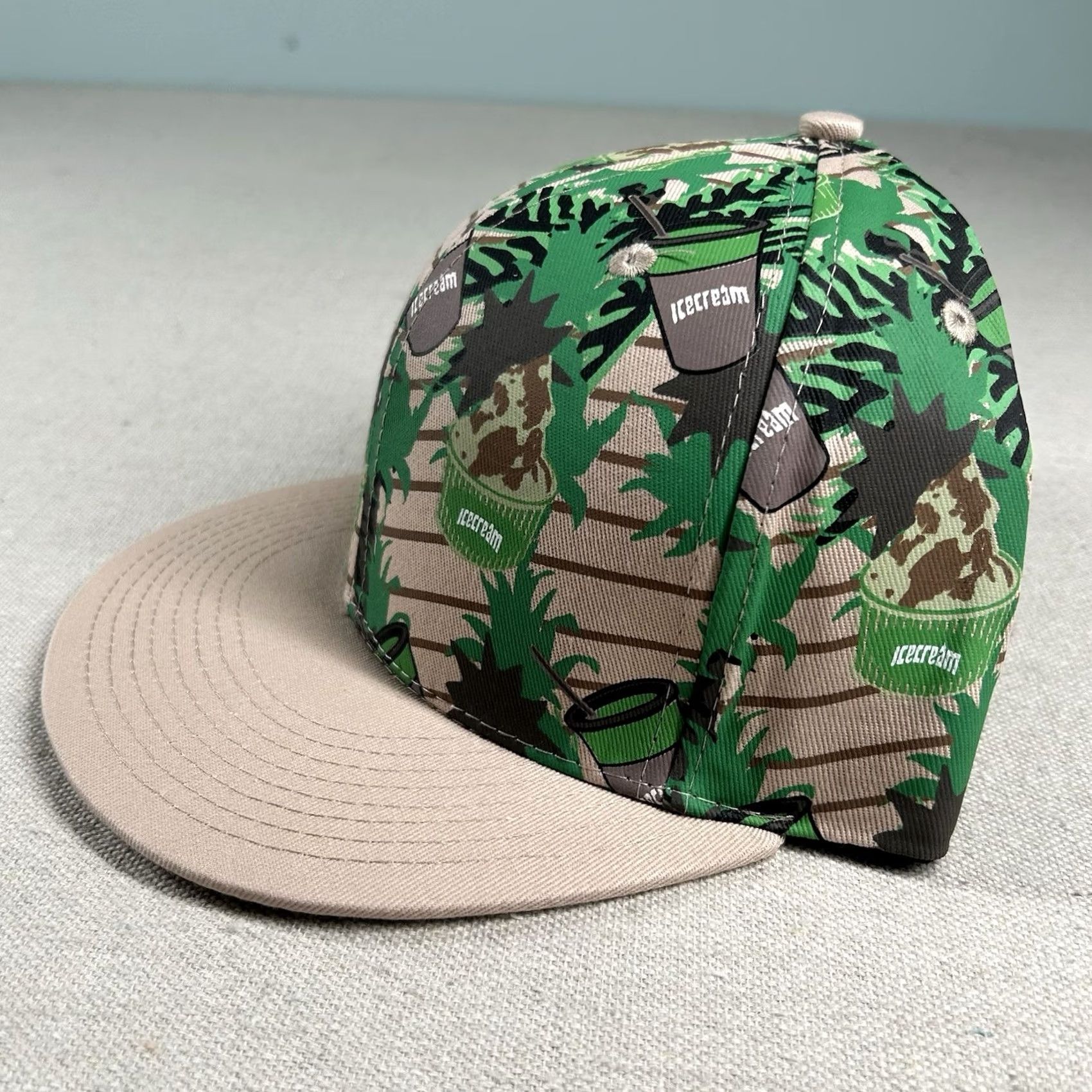 Billionaire Boys Club Billionaire Boys Club Hat Snapback All Over Print Icecream Camouflage Multicolor Men One Size Hip Hop Sharkn/a Size ONE SIZE - 2 Thumbnail