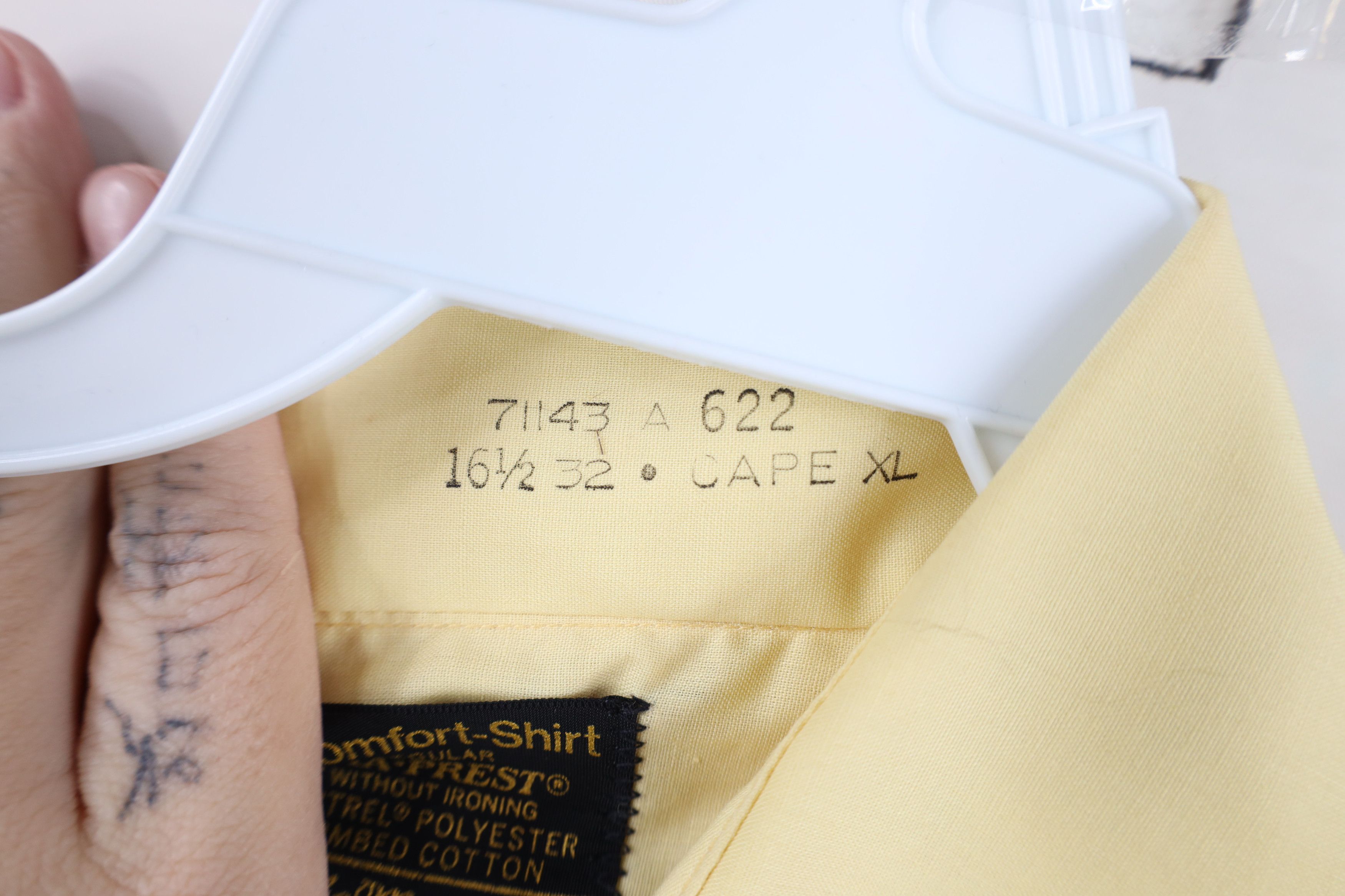 Vintage Vintage 70s Streetwear Collared Button Shirt Yellow Size US M / EU 48-50 / 2 - 11 Thumbnail