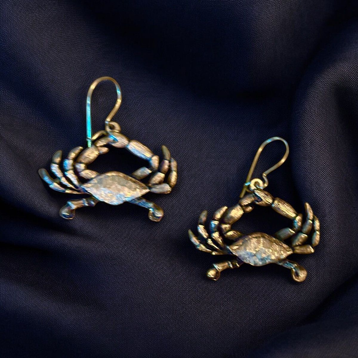 Vintage Vintage Jolle crab dangle earrings Size ONE SIZE - 1 Thumbnail