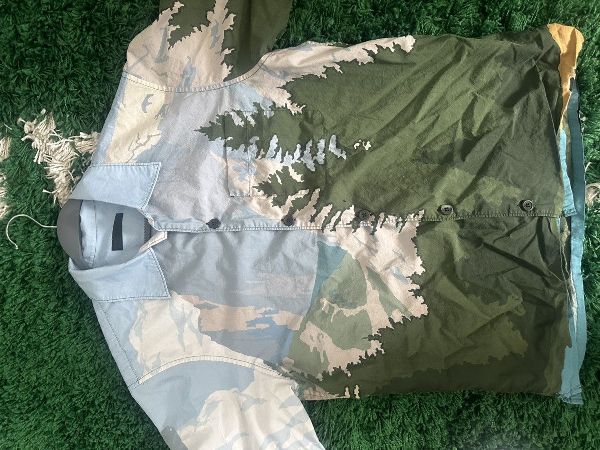 Prada PRADA SS17 Landscape Print Camp Collar Shirt Size US M / EU 48-50 / 2 - 6 Thumbnail