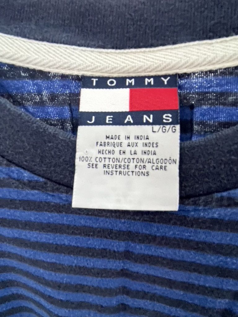 Tommy Hilfiger × Vintage Vintage Striped Tommy Hilfiger Longsleeve Size US L / EU 52-54 / 3 - 3 Thumbnail