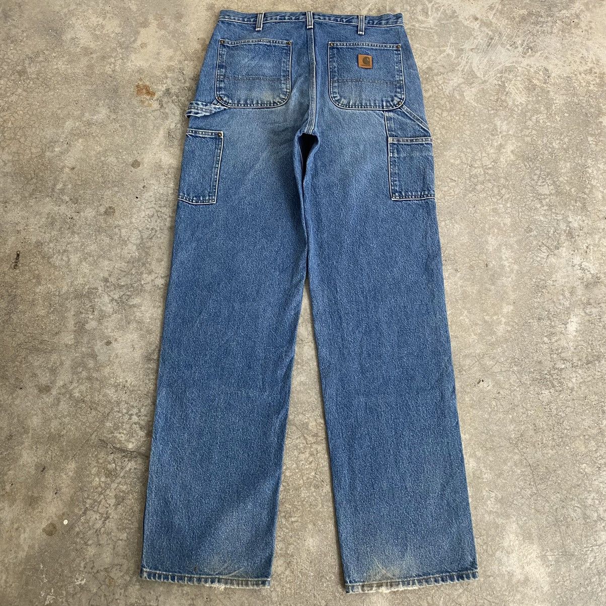 Carhartt Vintage Carhartt Double Knee Blue Carpenter Denim Jeans Size US 33 - 14 Thumbnail